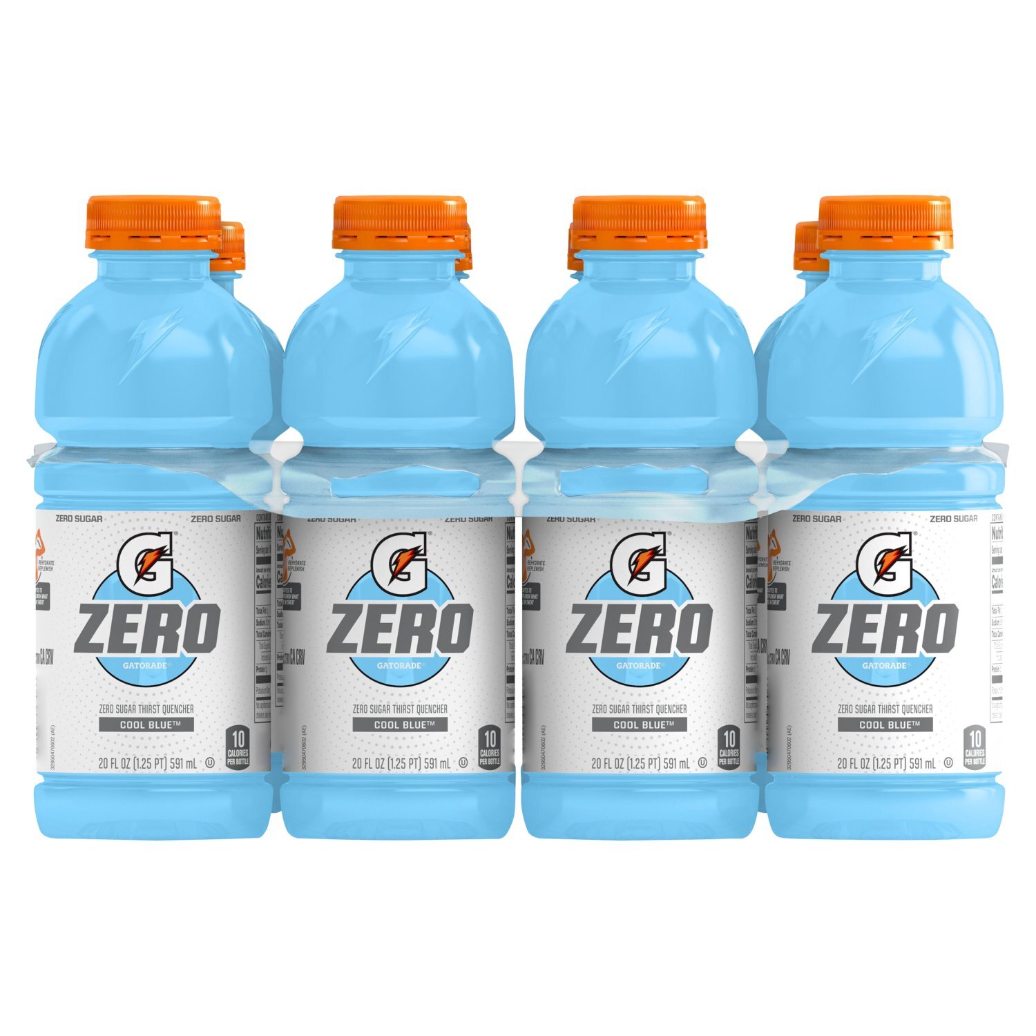 Gatorade Zero Cool Blue Zero Sugar Thirst Quencher, 20 fl oz, 8