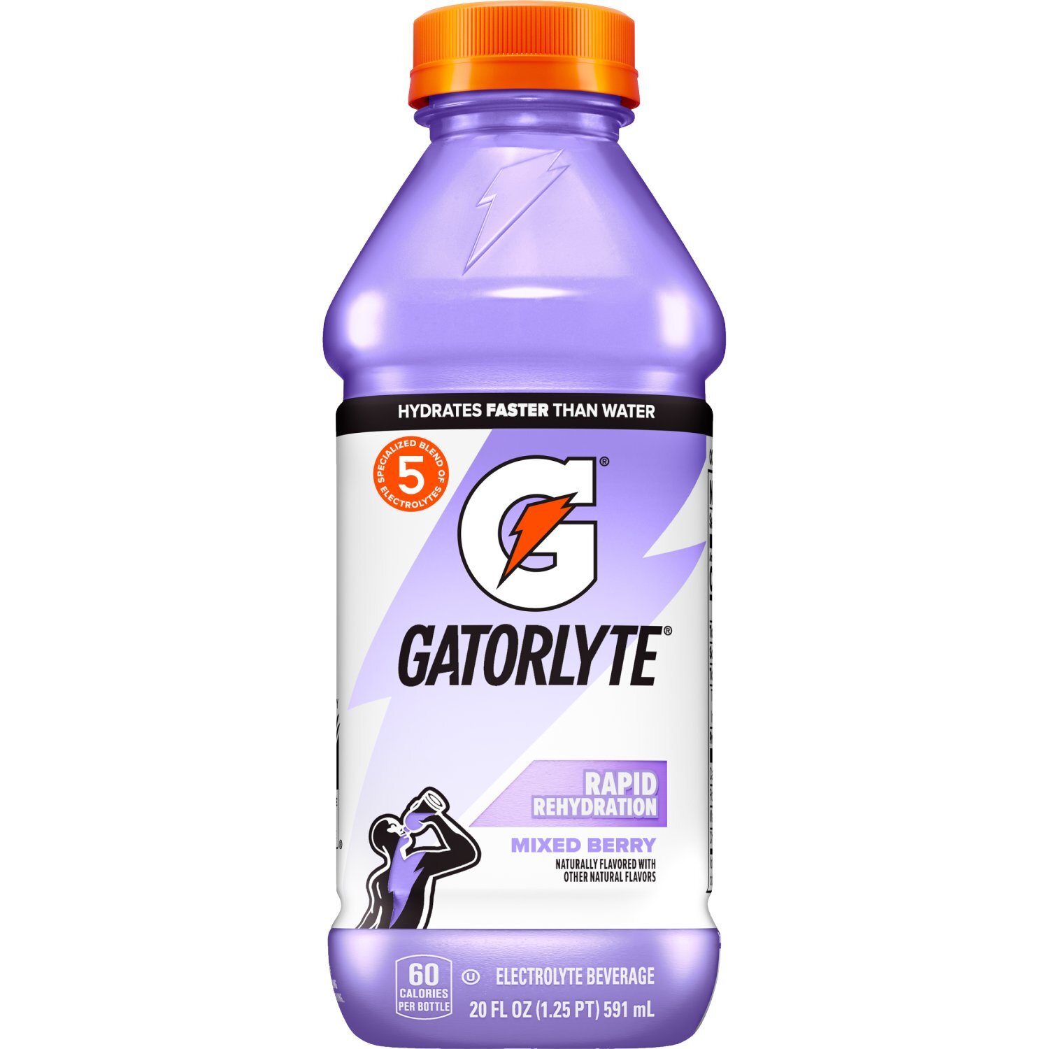 Gatorade Gatorlyte Rapid Rehydration Electrolyte Beverage Mixed Berry 20 Fl Oz Image 1 of 6