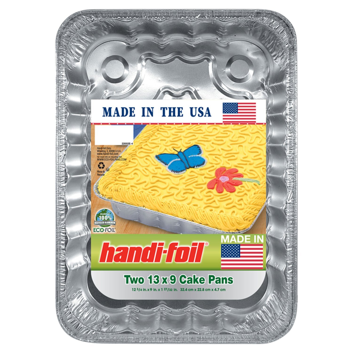 Handi Foil 13x9 Cake Pans, 2 Count Image 1 of 2