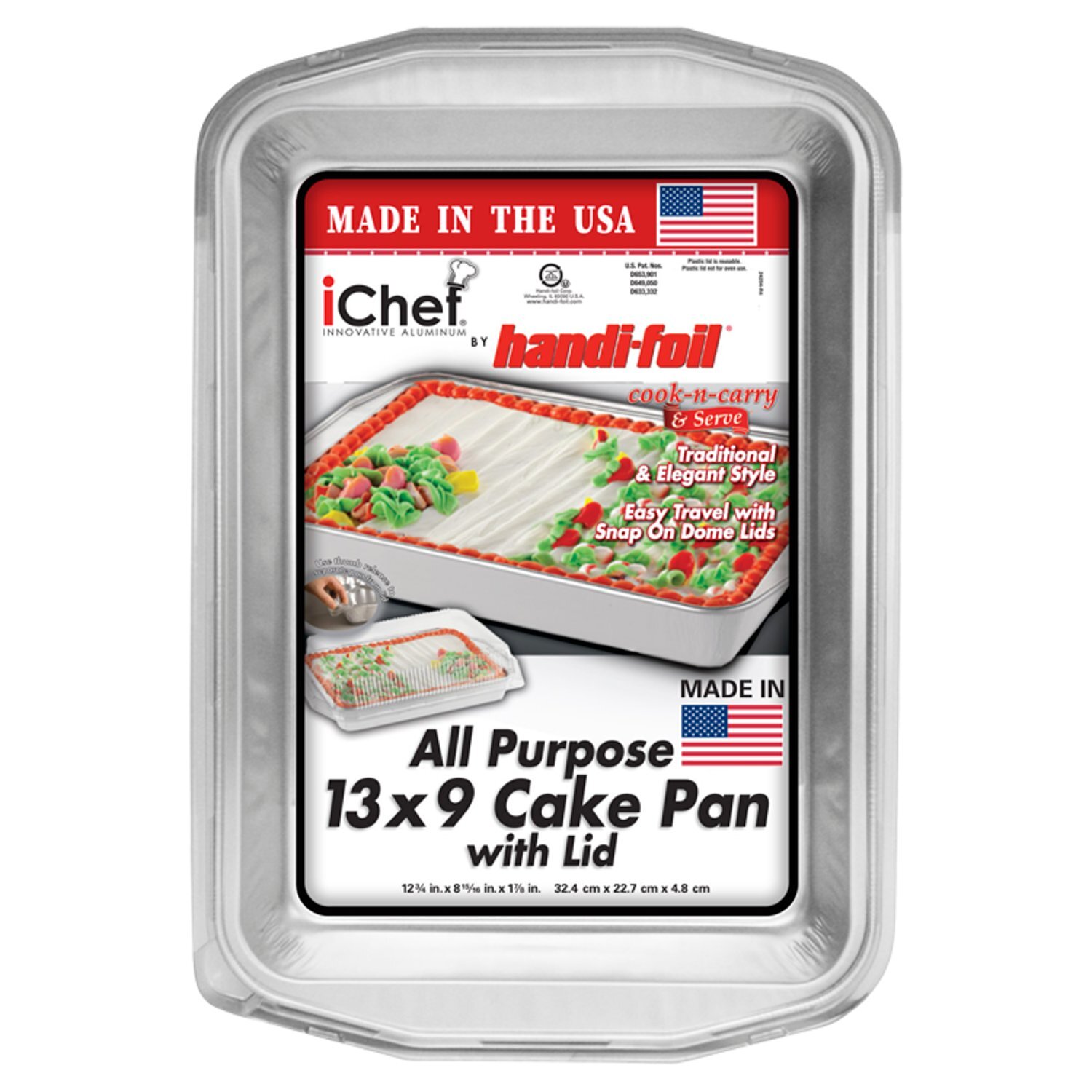 Handi Foil iChef All Purpose 13x9 Cake Pan with Lid Image 1 of 2
