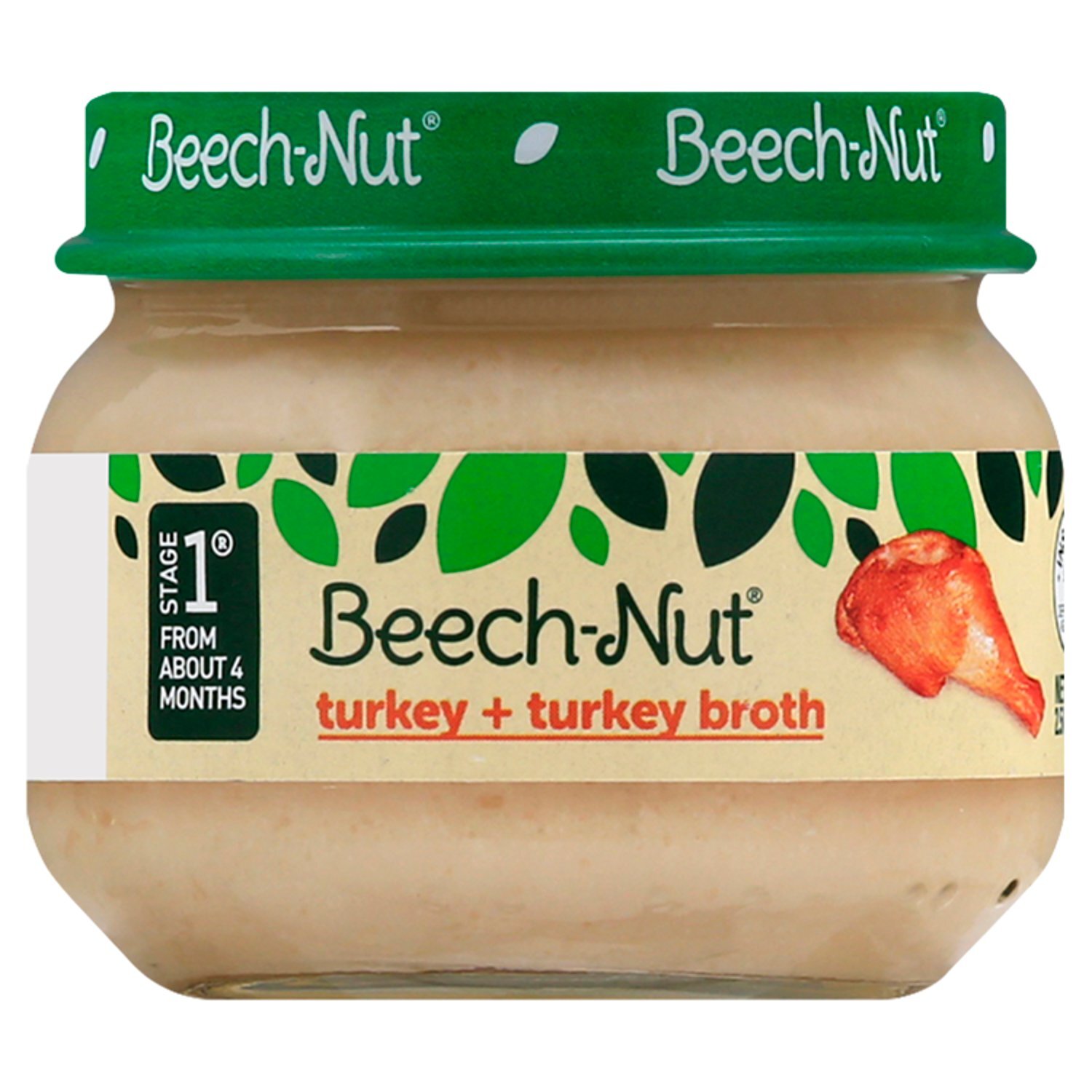 Beech-Nut Turkey + Turkey Broth Baby Food, Stage 1, From About 4 Months, 2.5 oz Image 1 of 6