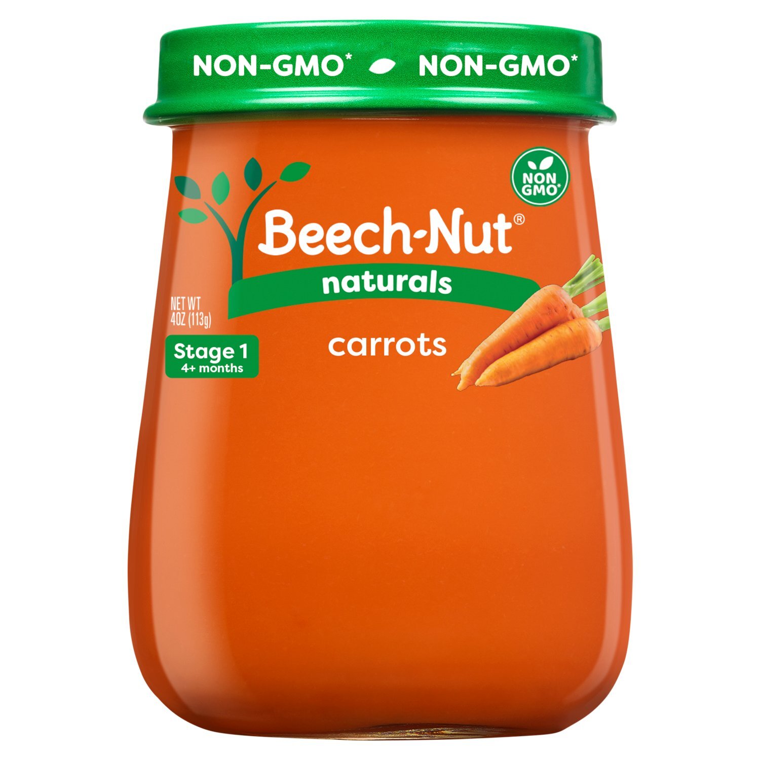 Beech-Nut Naturals Carrots Baby Food, Stage 1, 4 Months+, 4 oz Image 1 of 6