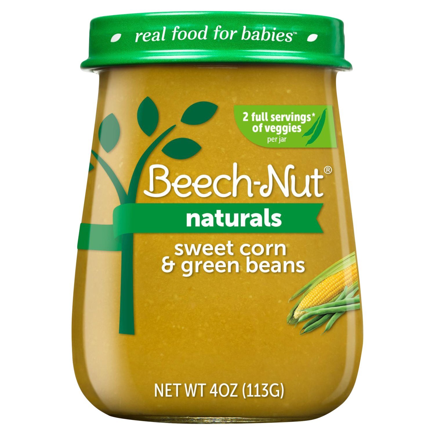 Beech-Nut Naturals Sweet Corn & Green Beans Baby food, 4 oz Image 1 of 4