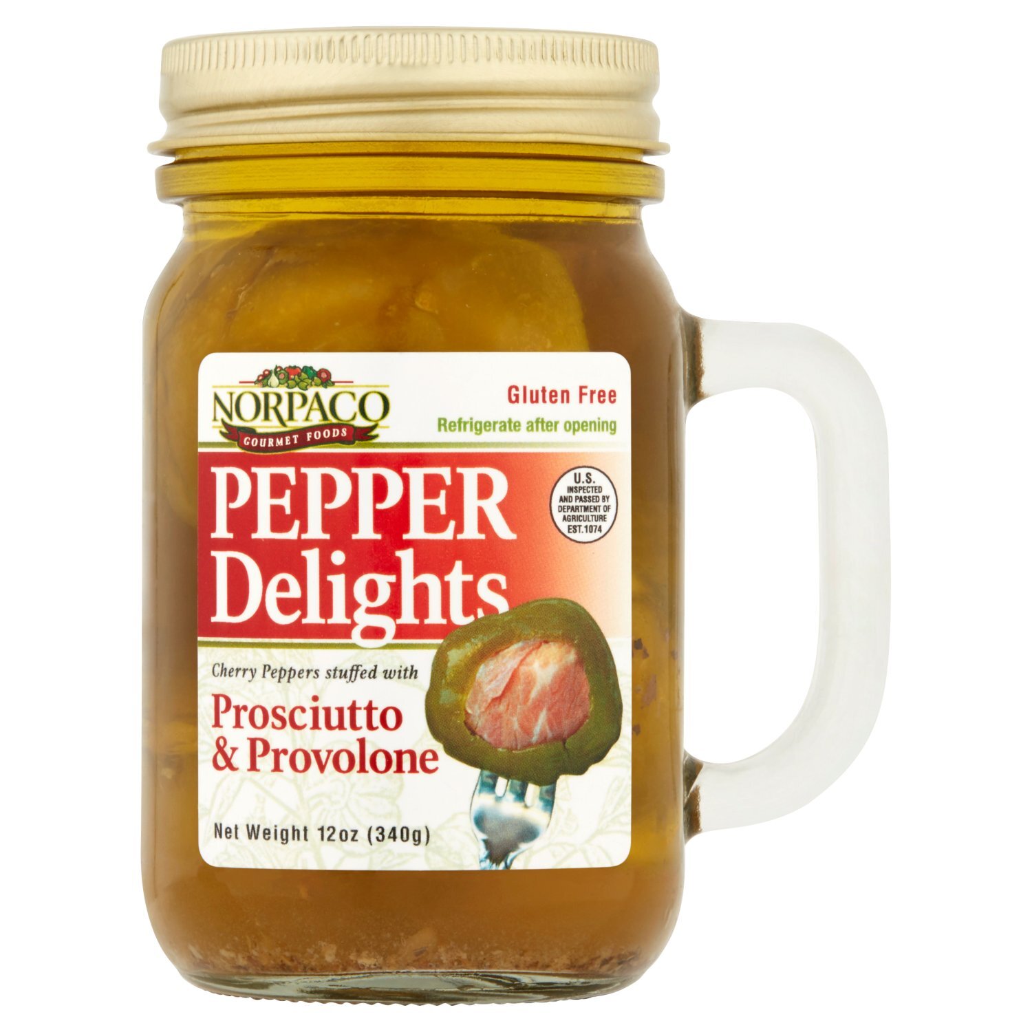 Norpaco Gourmet Foods Pepper Delights Cherry Peppers Stuffed with