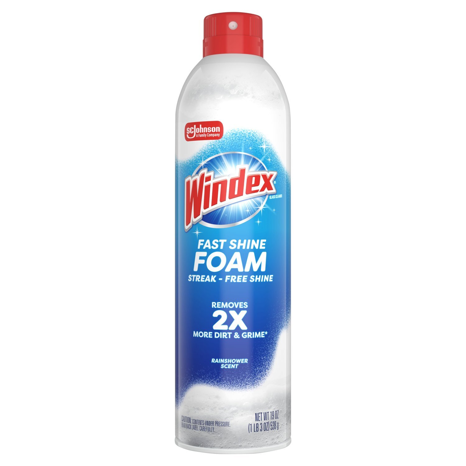 Windex Fast Shine Foam Rainshower Scent Glass Cleaner, 19 oz Image 1 of 9
