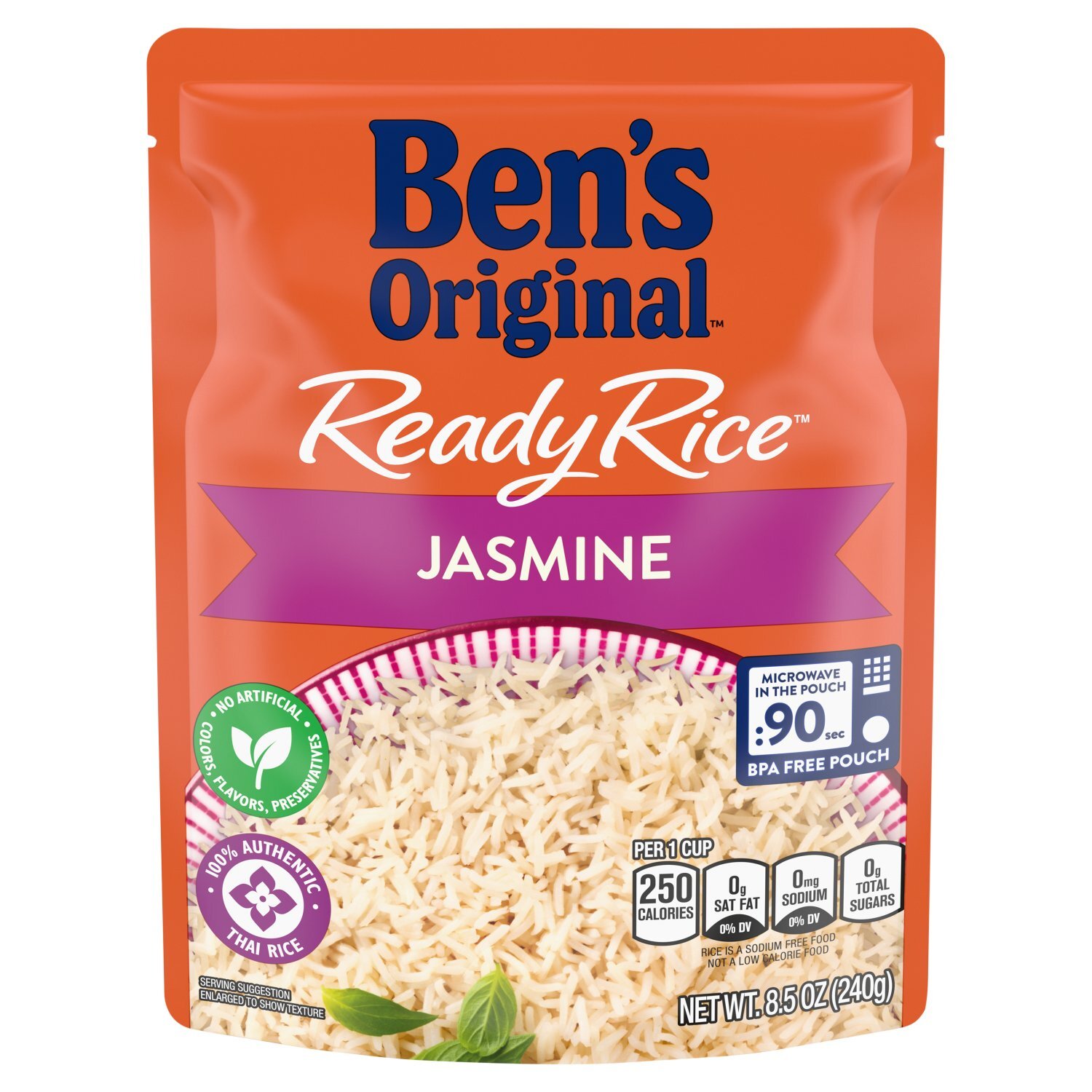 Ben's Original Ready Rice Jasmine, 8.5 oz Image 1 of 5