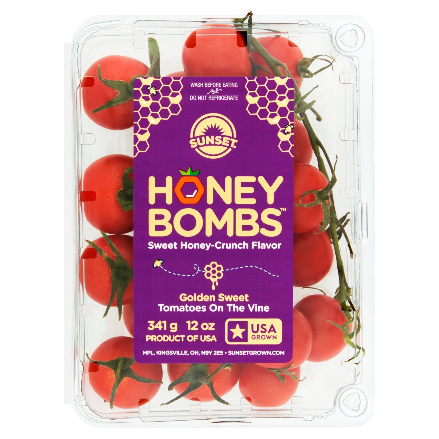 Sunset Honey Bombs Golden Sweet Tomatoes On-The-Vine, 12 oz - Fairway