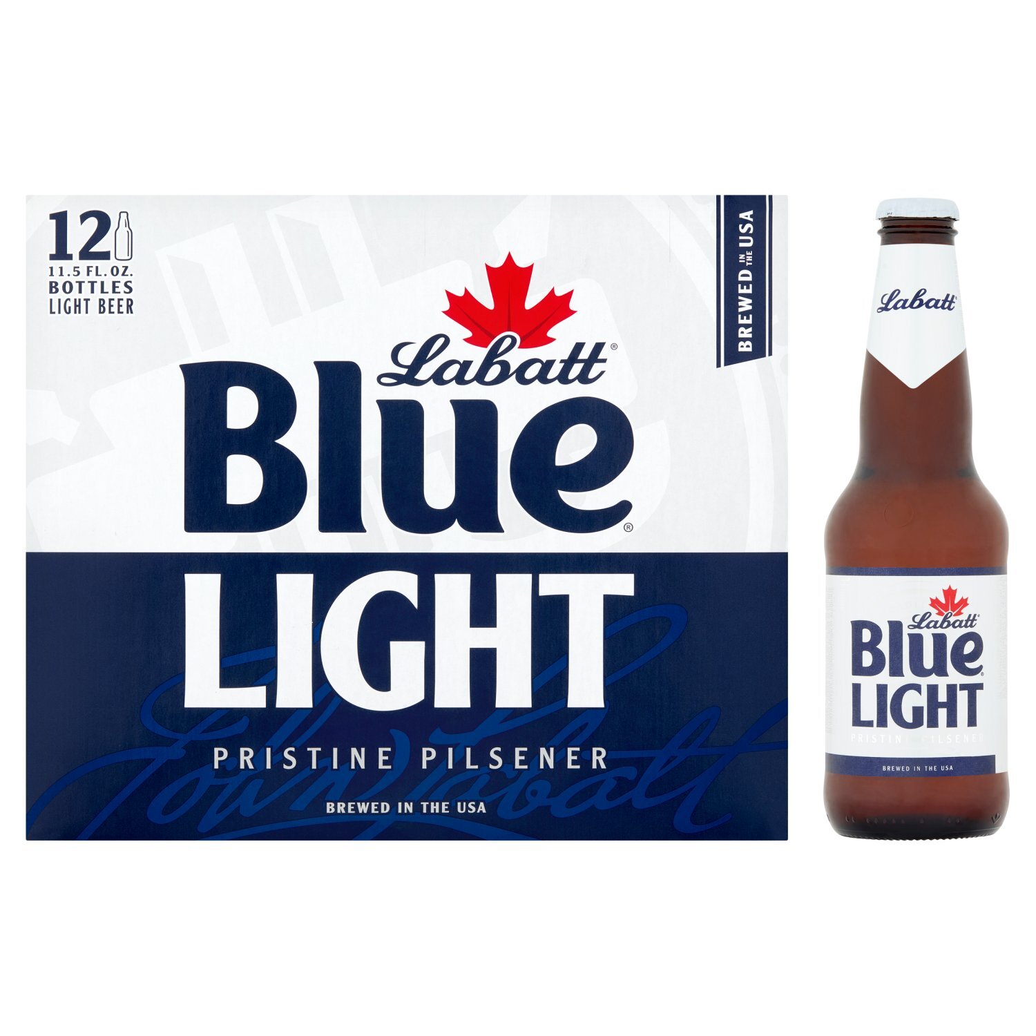 Labatt Blue Pristine Pilsener Light Beer, 11.5 fl oz, 12 count