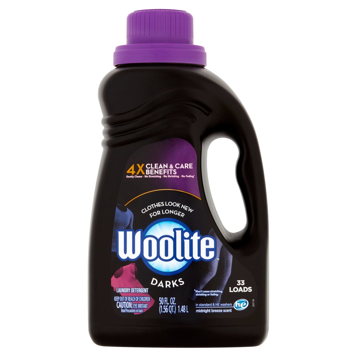 Woolite Darks Midnight Breeze Scent Laundry Detergent, 33 loads, 50 fl oz Image 1 of 5