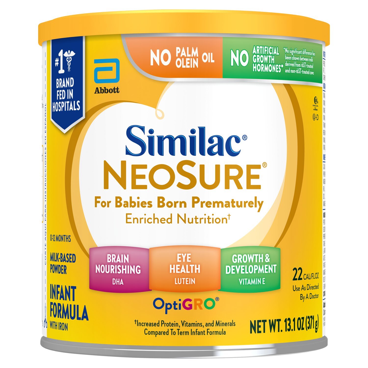 Similac NeoSure OptiGro Infant Formula with Iron Milk-Based Powder, 0-12 Months, 13.1 oz Image 1 of 14