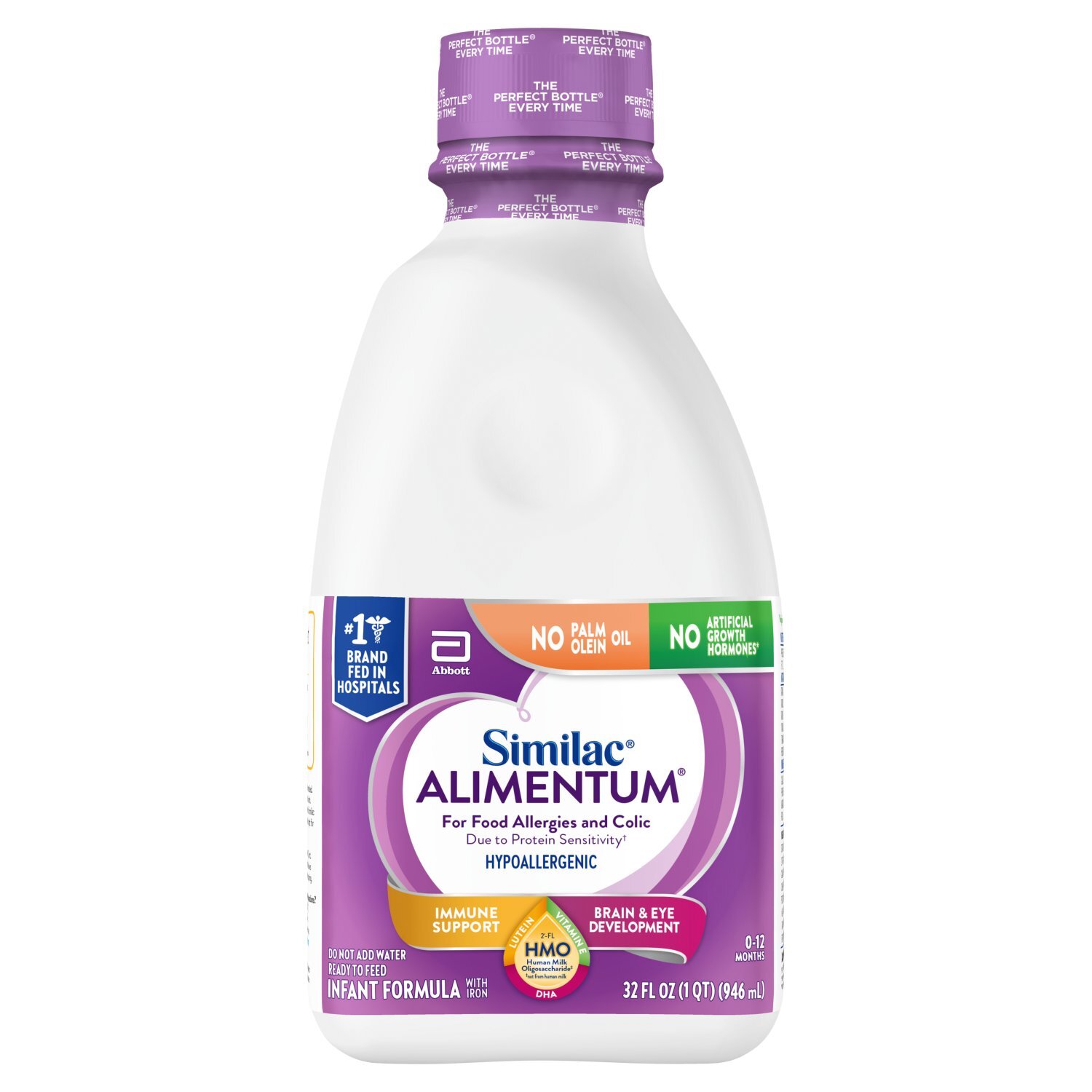 Similac Alimentum Hypoallergenic Infant Formula with Iron, 0-12 Months, 32 fl oz Image 1 of 7