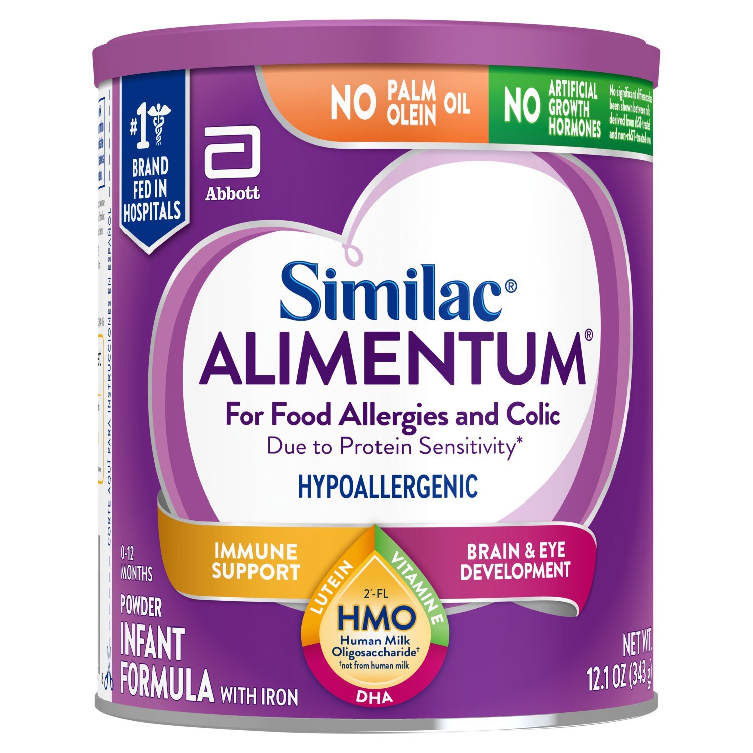 Similac Alimentum Hypoallergenic Powder Infant Formula with Iron, 0-12 Months, 12.1 oz Image 1 of 7