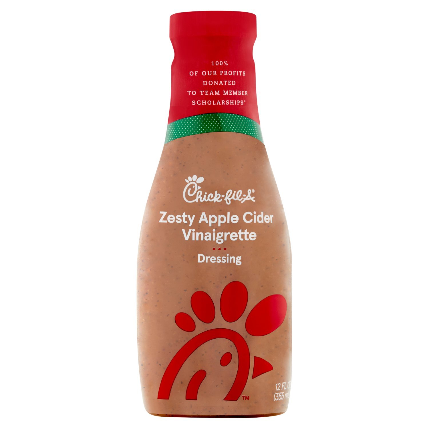 chick fil a dressing Chick-Fil-A Zesty Apple Vinaigrette 12oz Bottle, Fresh Refrigerated Salad  Dressing & Dip
