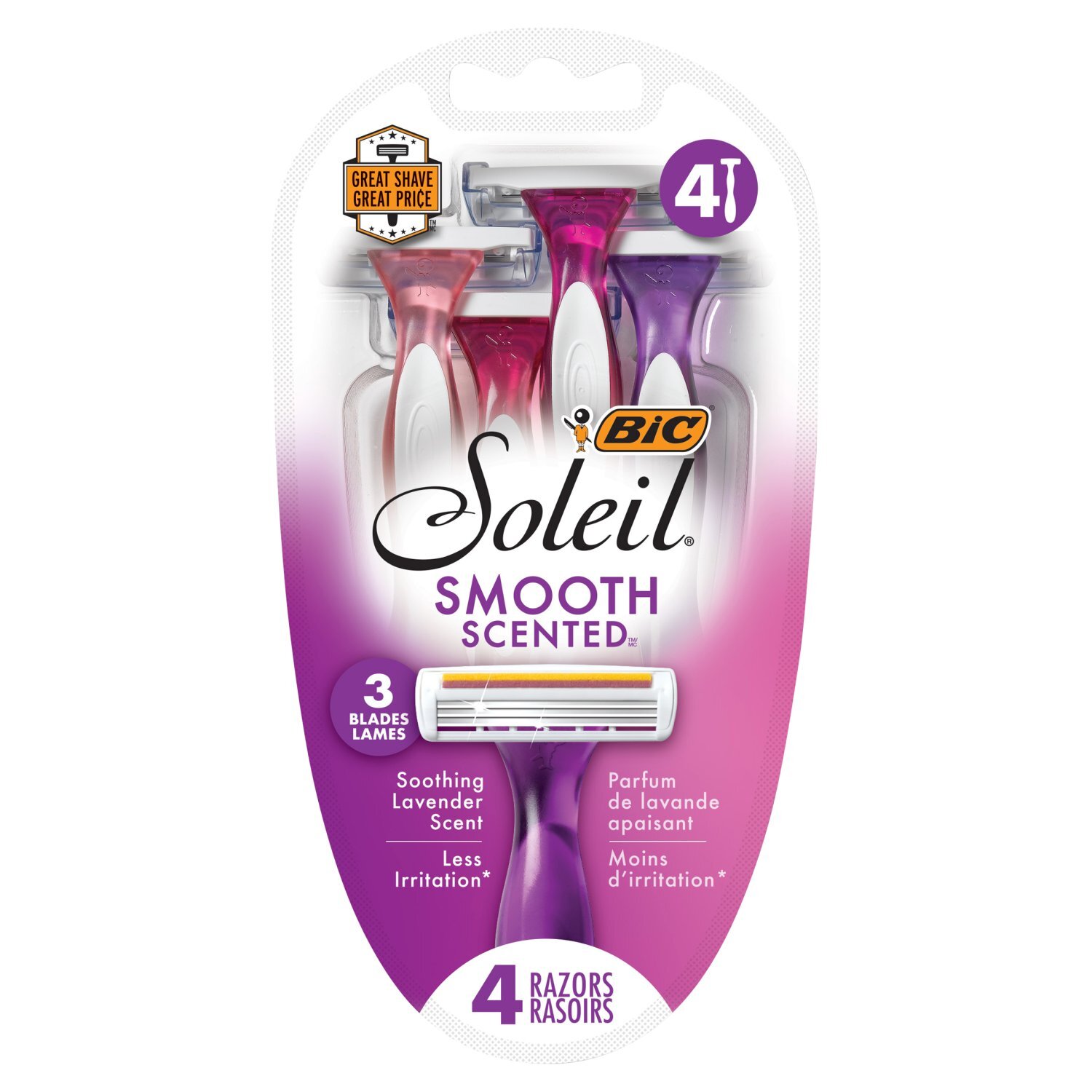 BIC Soleil Smooth Scented Razors, 4 count Image 1 of 4
