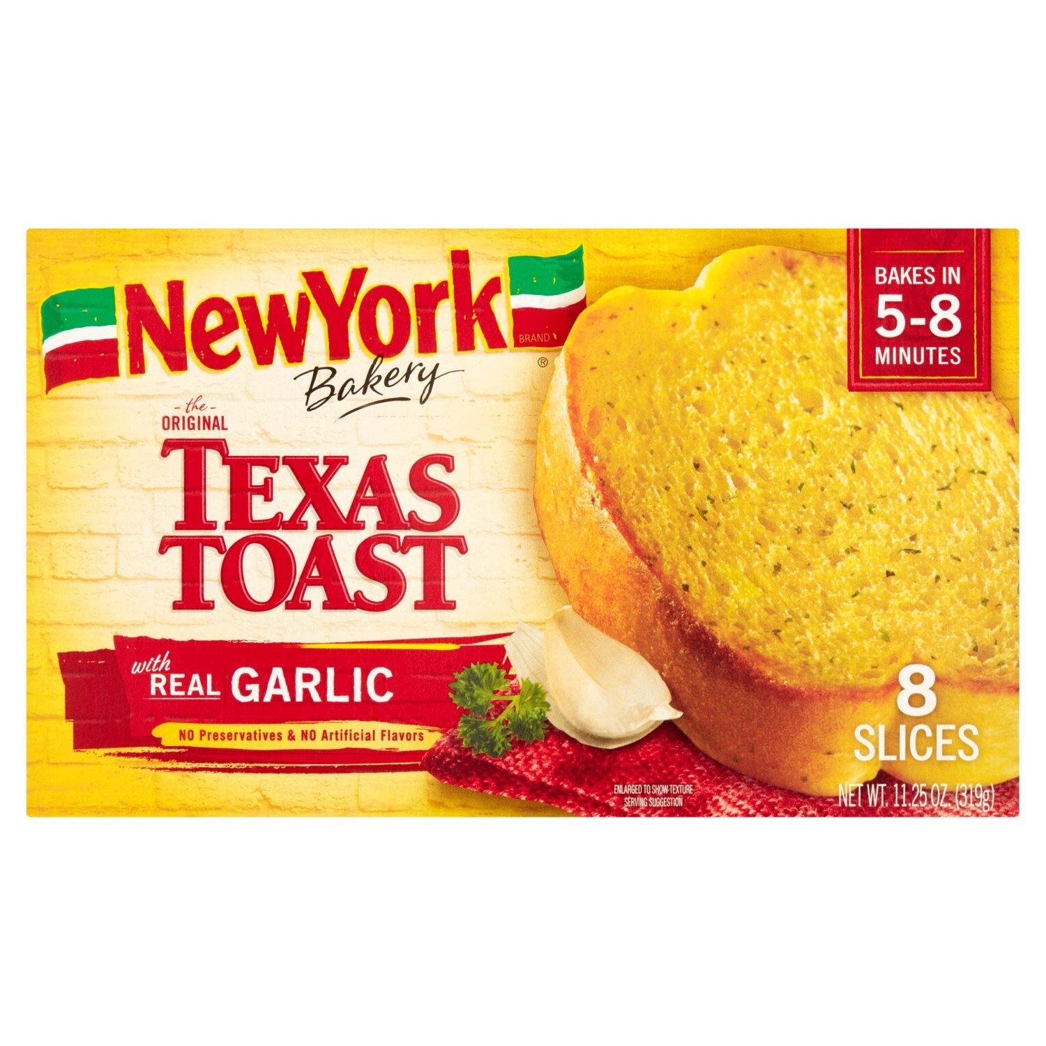 New York Bakery The Original Texas Toast with Real Garlic, 8 count, 11.25 oz Image 1 of 5