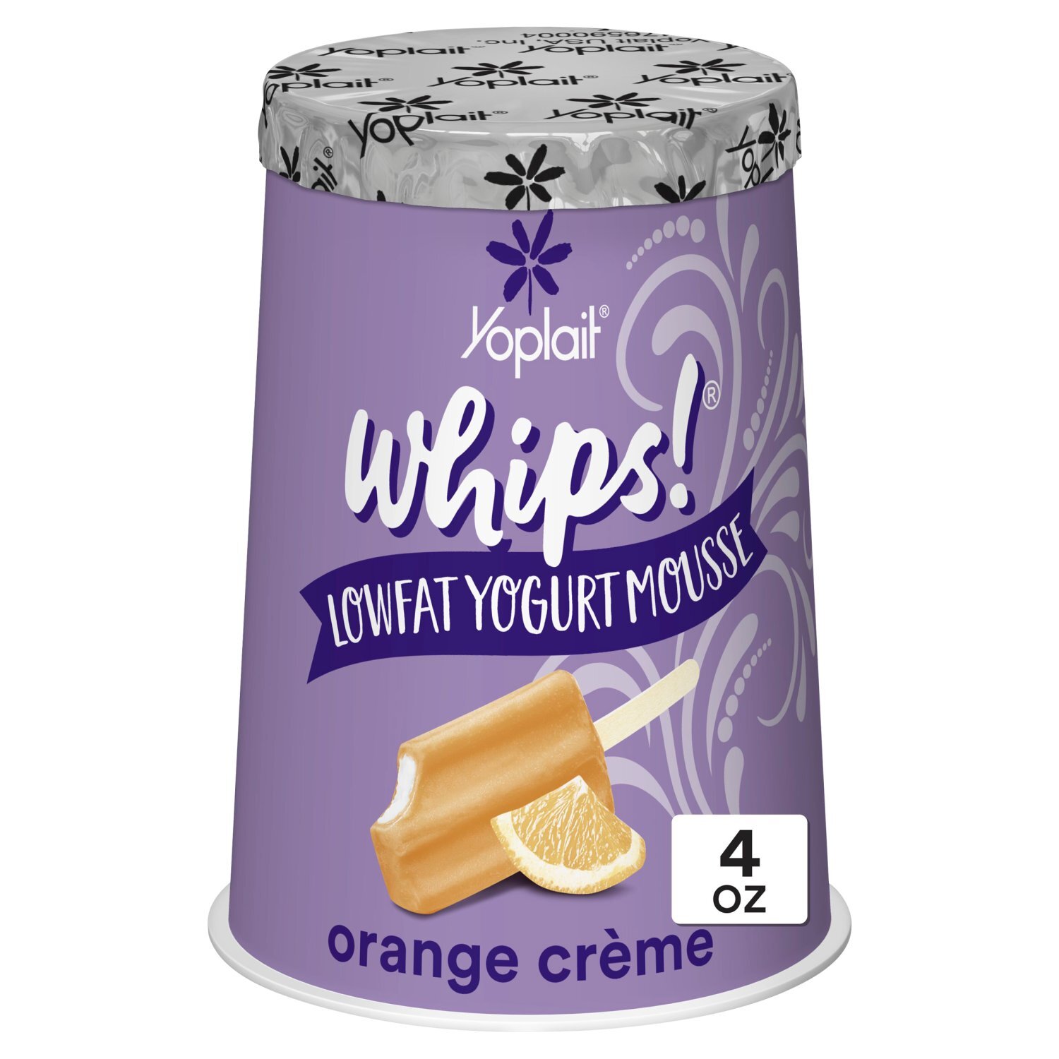 Yoplait Whips! Orange Crème Lowfat Yogurt Mousse, 4 oz Image 1 of 9