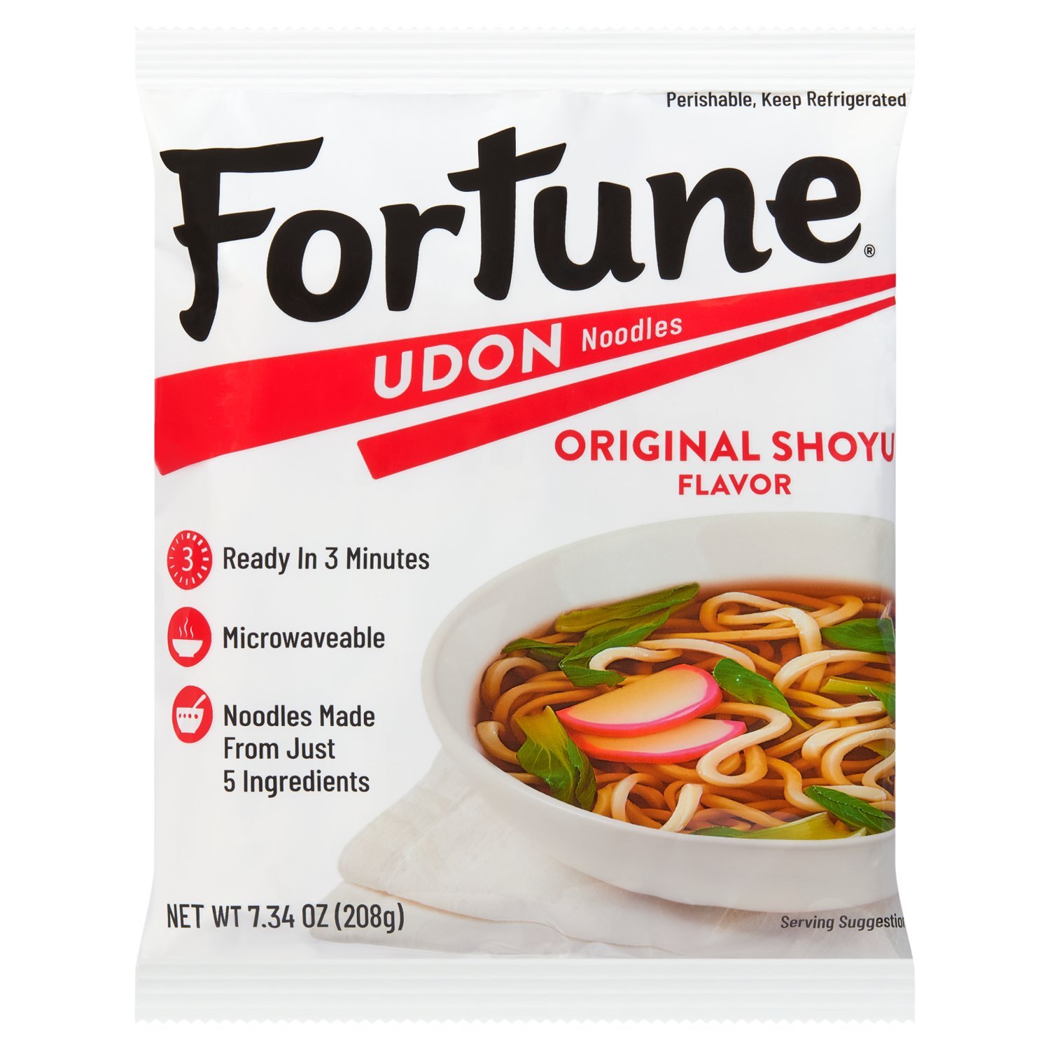 Fortune Original Shoyu Flavor Udon Noodles, 7.34 oz - Fairway