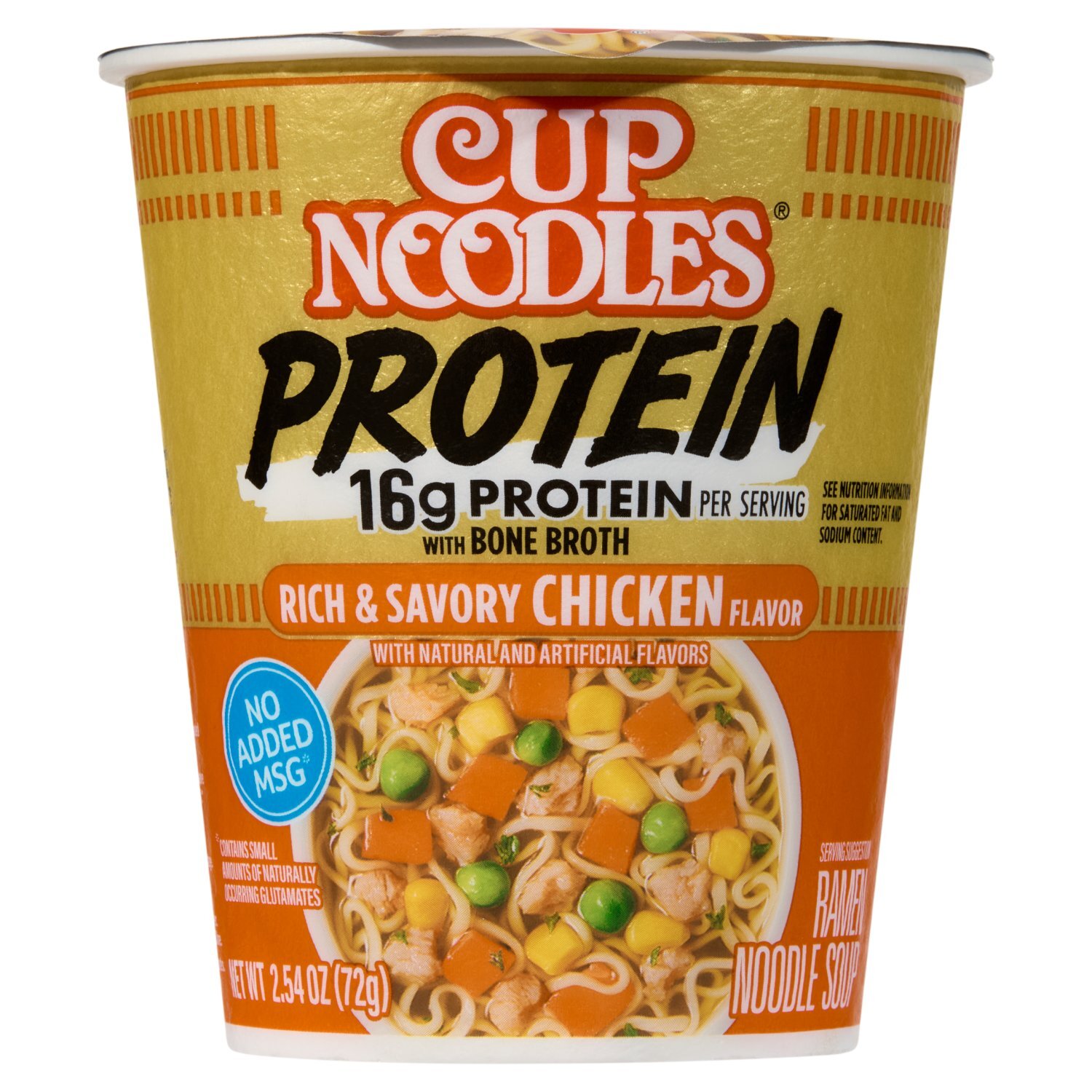 Nissin Cup Noodles Protein Rich & Savory Chicken Flavor Ramen