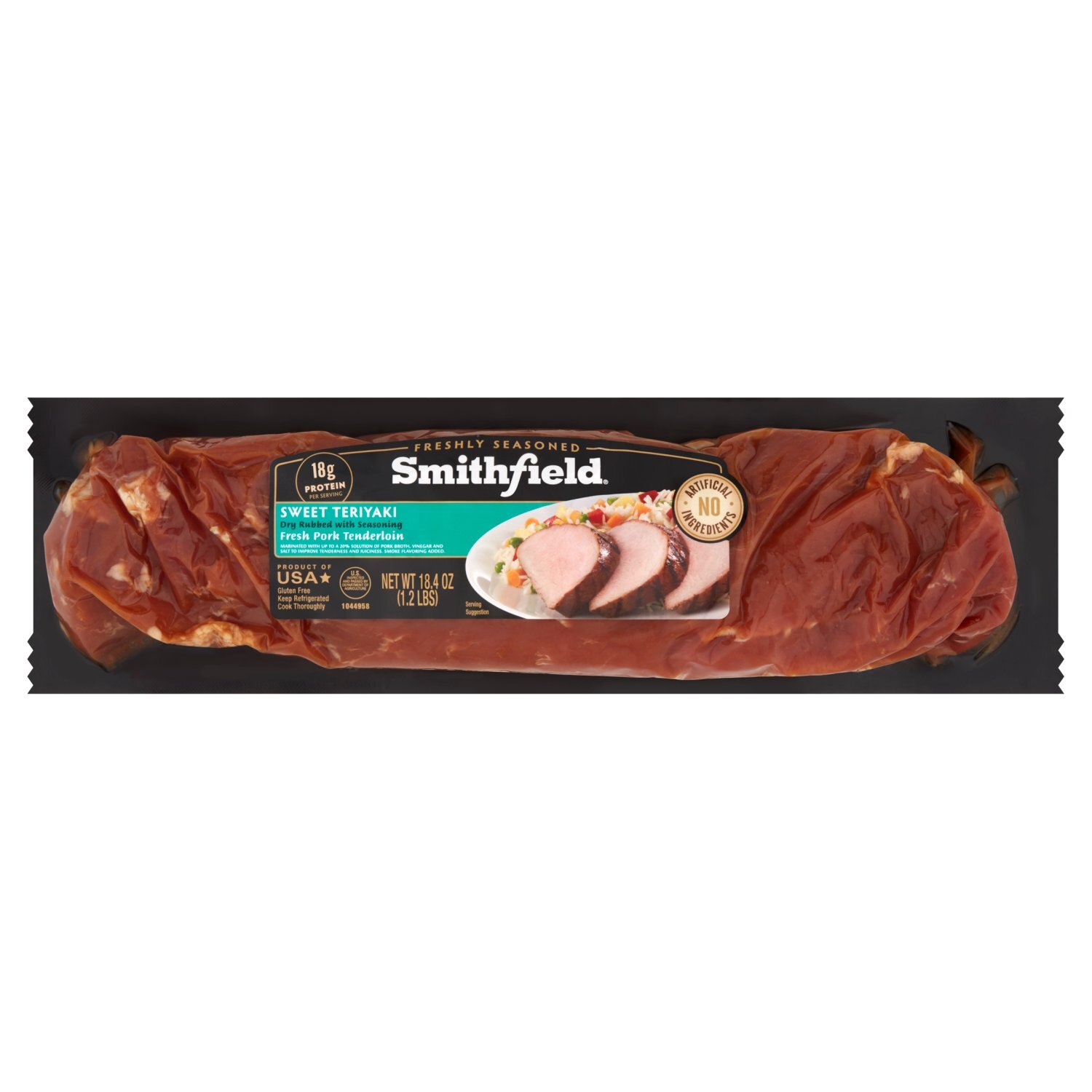 Smithfield Sweet Teriyaki Fresh Pork Tenderloin, 18.4 oz - Price Rite