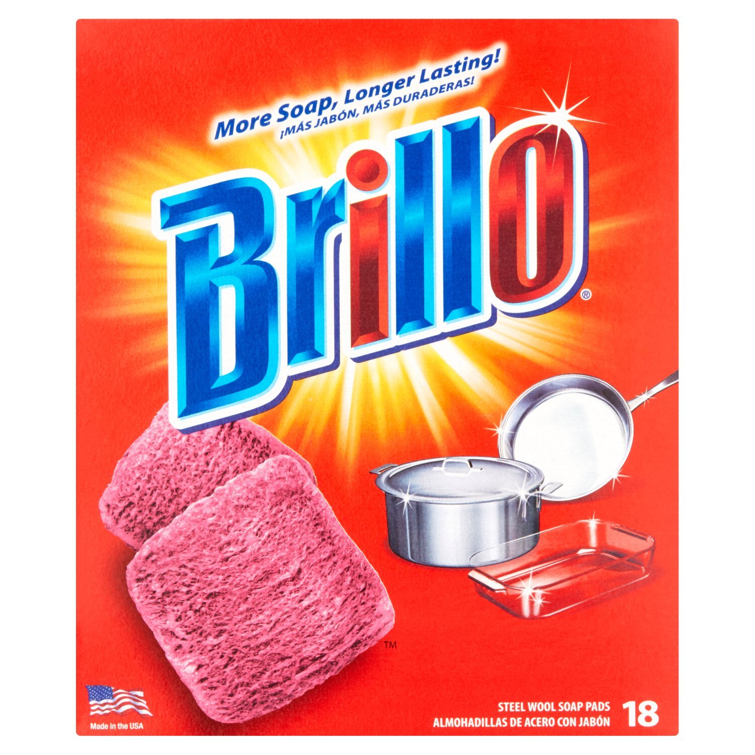 Brillo Steel Wool Soap Pads, 18 count Image 1 of 5