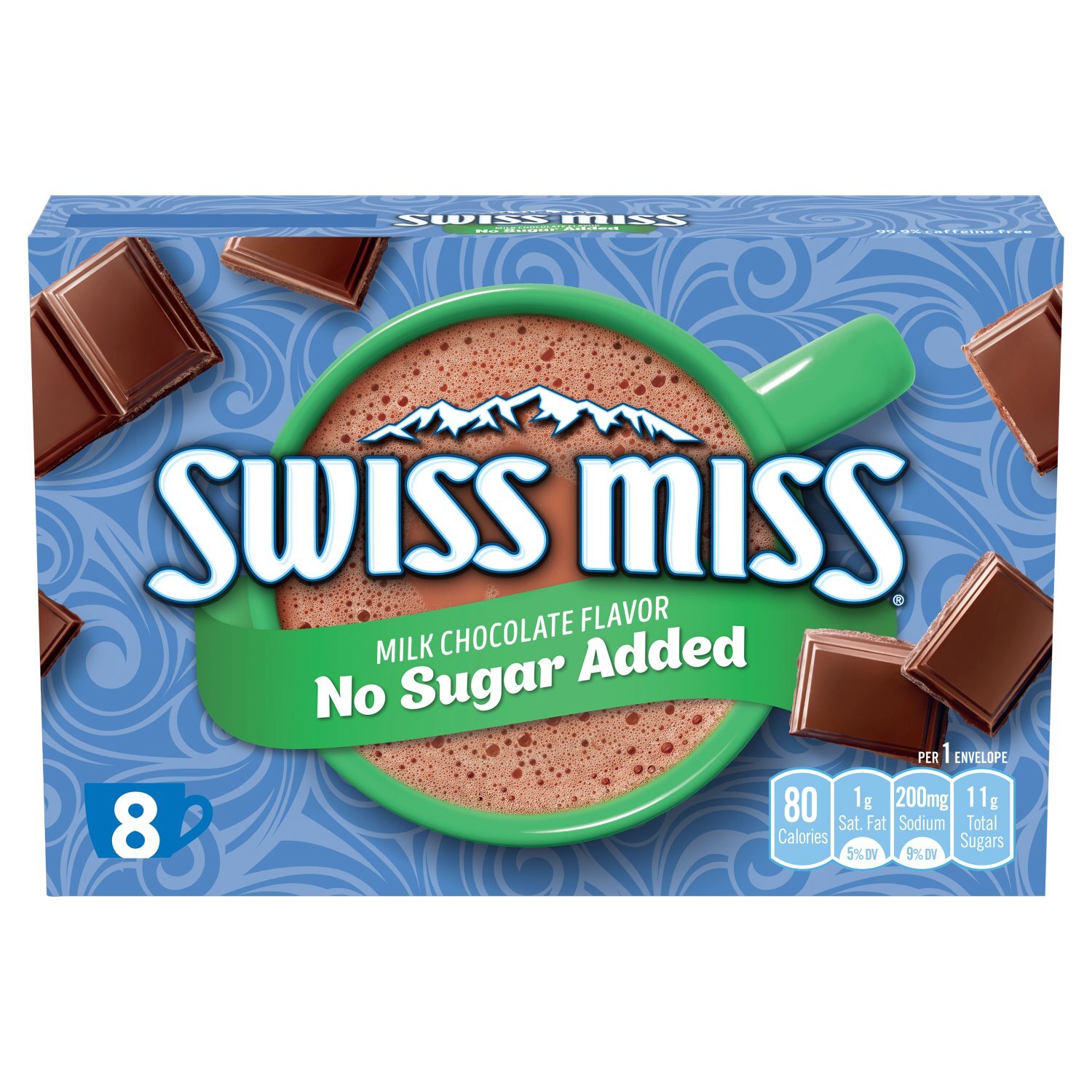 Swiss Miss Milk Chocolate Flavor Hot Cocoa Mix, 0.73 oz, 8 count