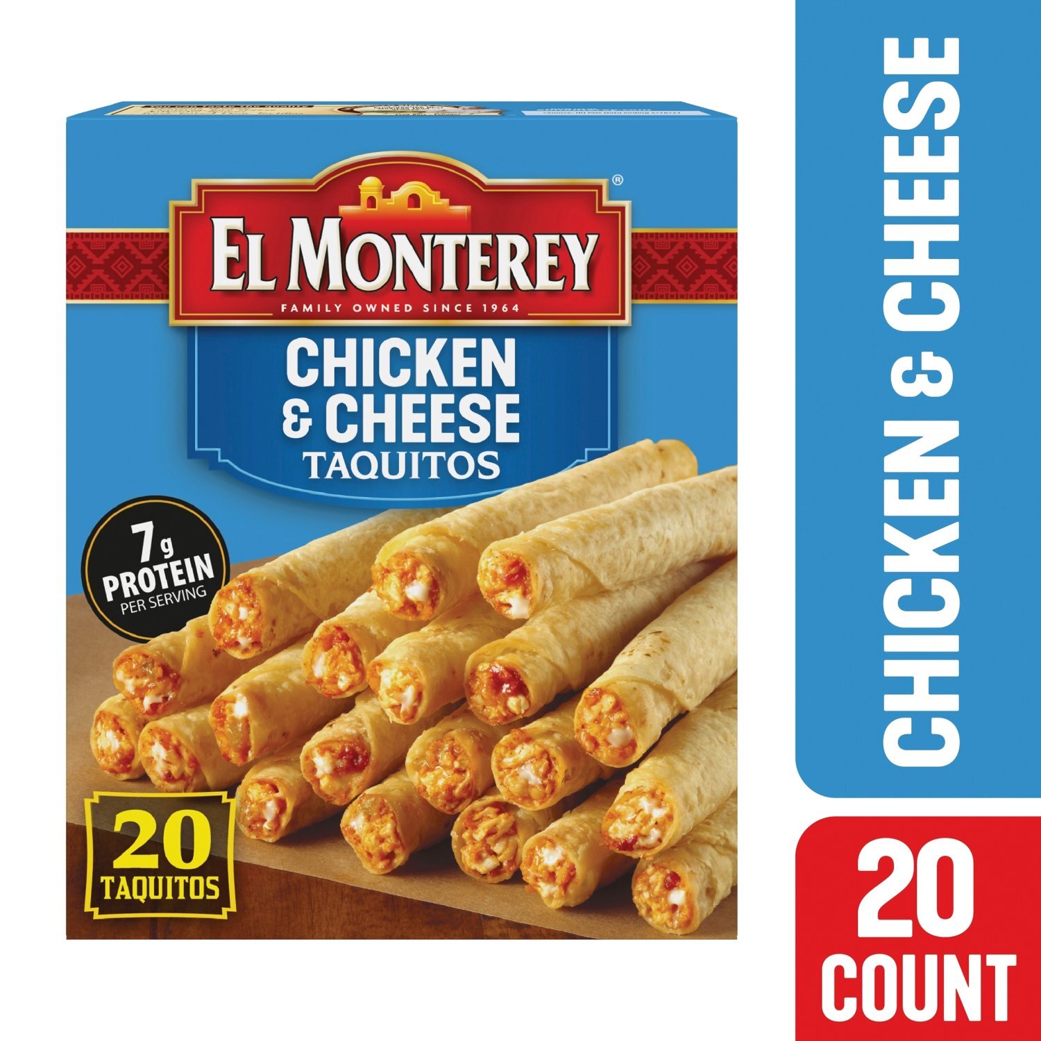 El Monterey Chicken & Cheese Taquitos, 20 count, 20 oz Image 1 of 13