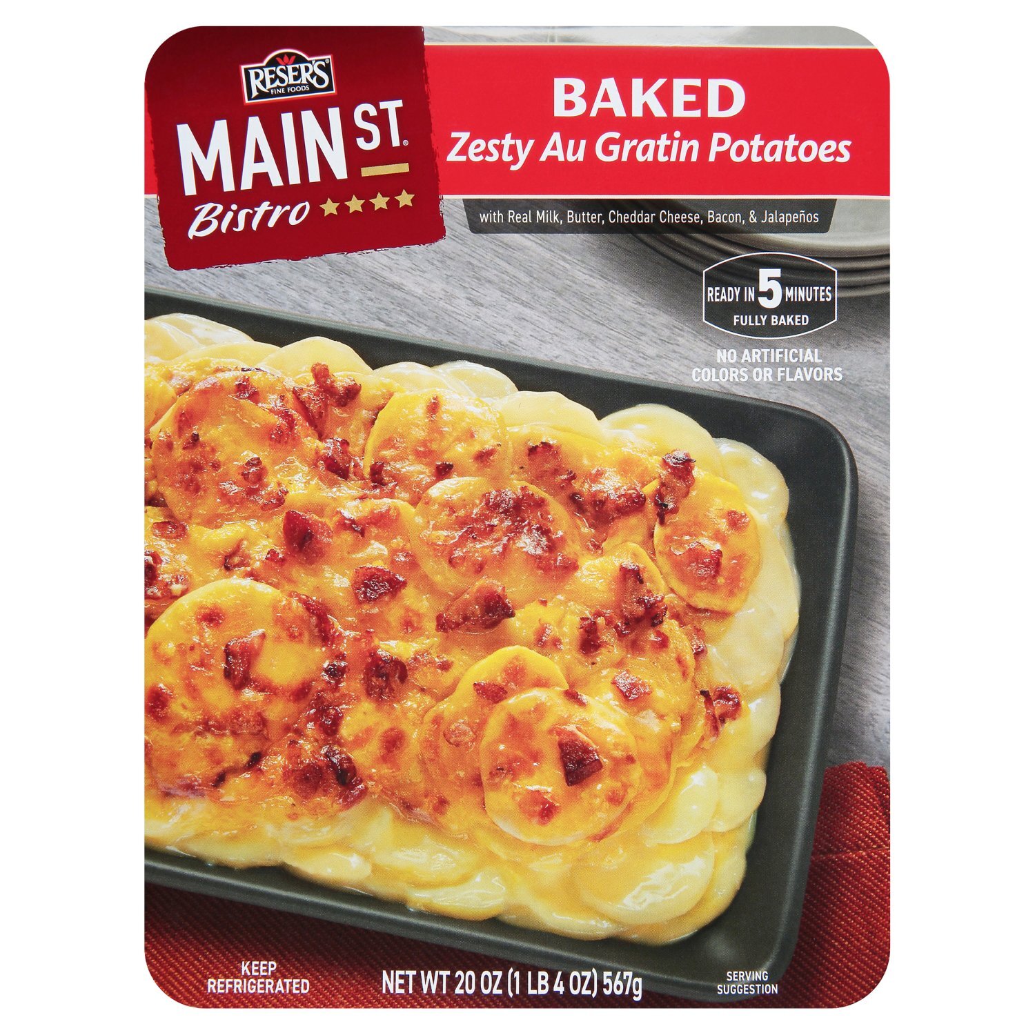 Reser's Fine Foods Main St Bistro Baked Zesty Au Gratin Potatoes, 20 oz Image 1 of 7