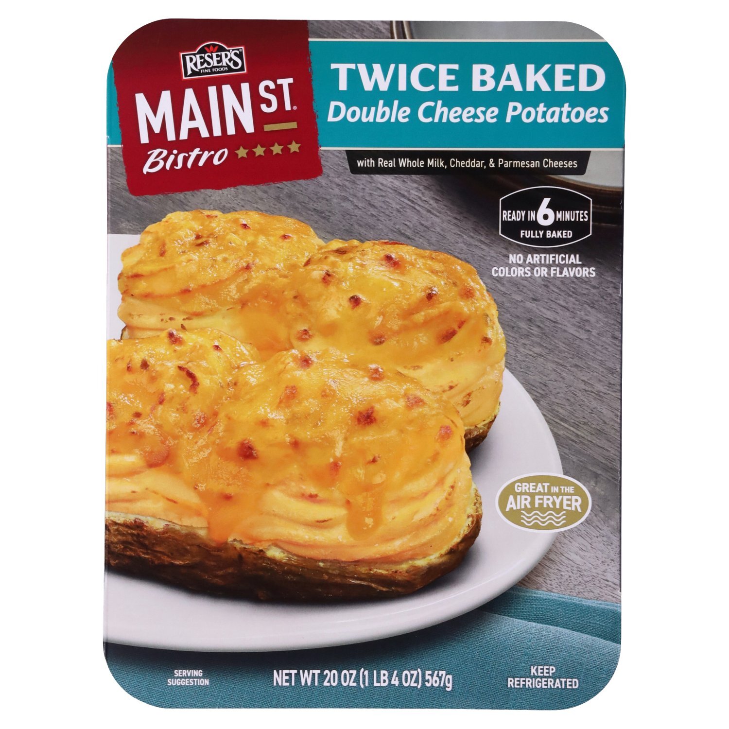 MANN TWICE BAKED 送料 Reser's Fine Foods Main St. Bistro Twice Baked Double Cheese