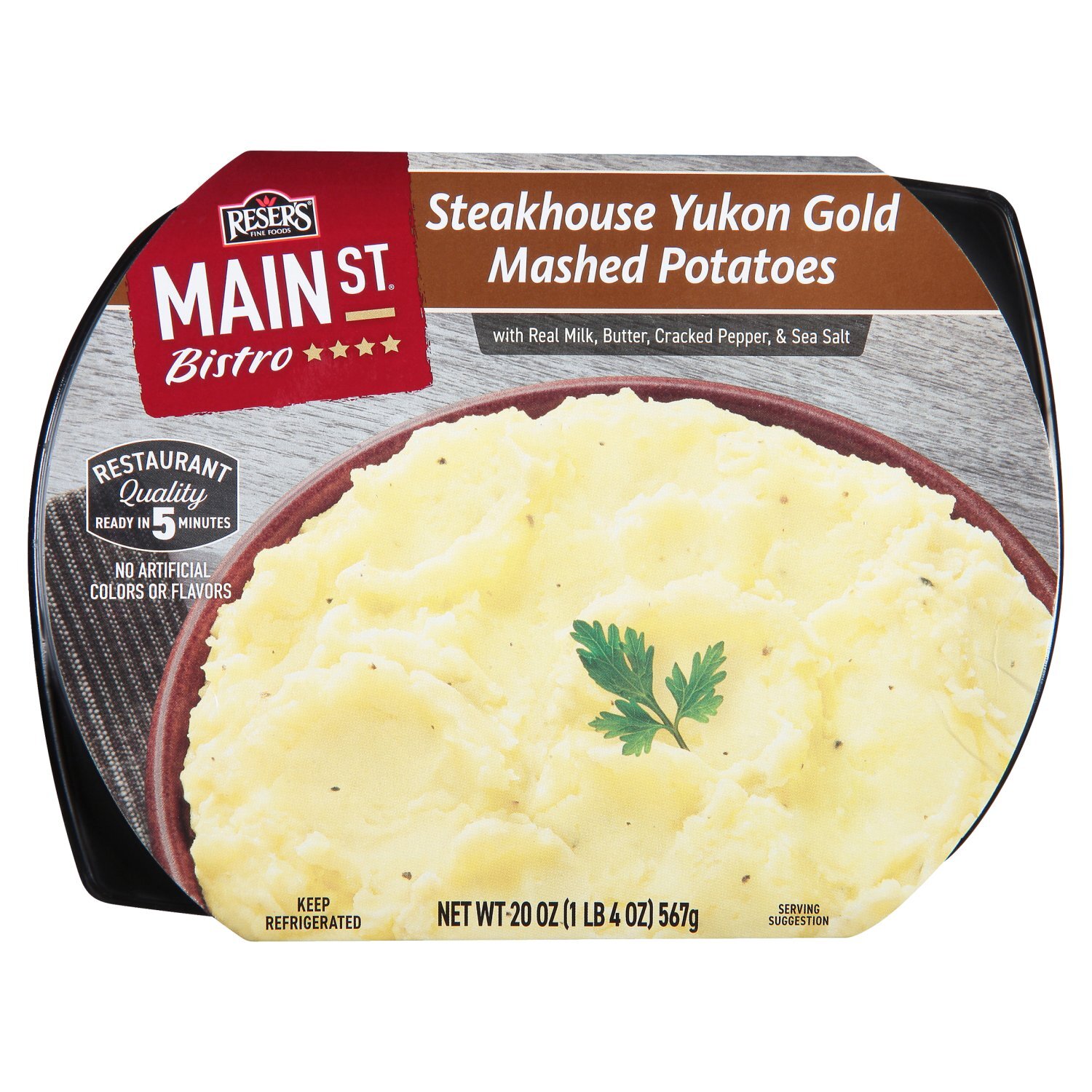 Reser's Fine Foods Main St Bistro Steakhouse Yukon Gold Mashed Potatoes, 20 oz Image 1 of 7