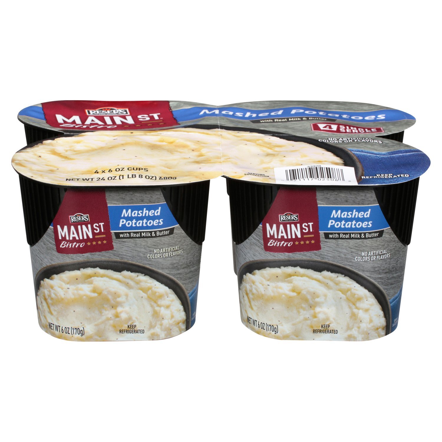 Reser's Fine Foods Main St Bistro Mashed Potatoes, 4 count, 6 oz Image 1 of 6