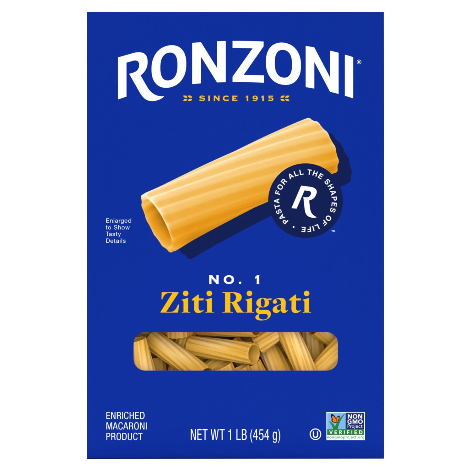 Ronzoni No. 1 Ziti Rigati Pasta, 1 lb - The Fresh Grocer
