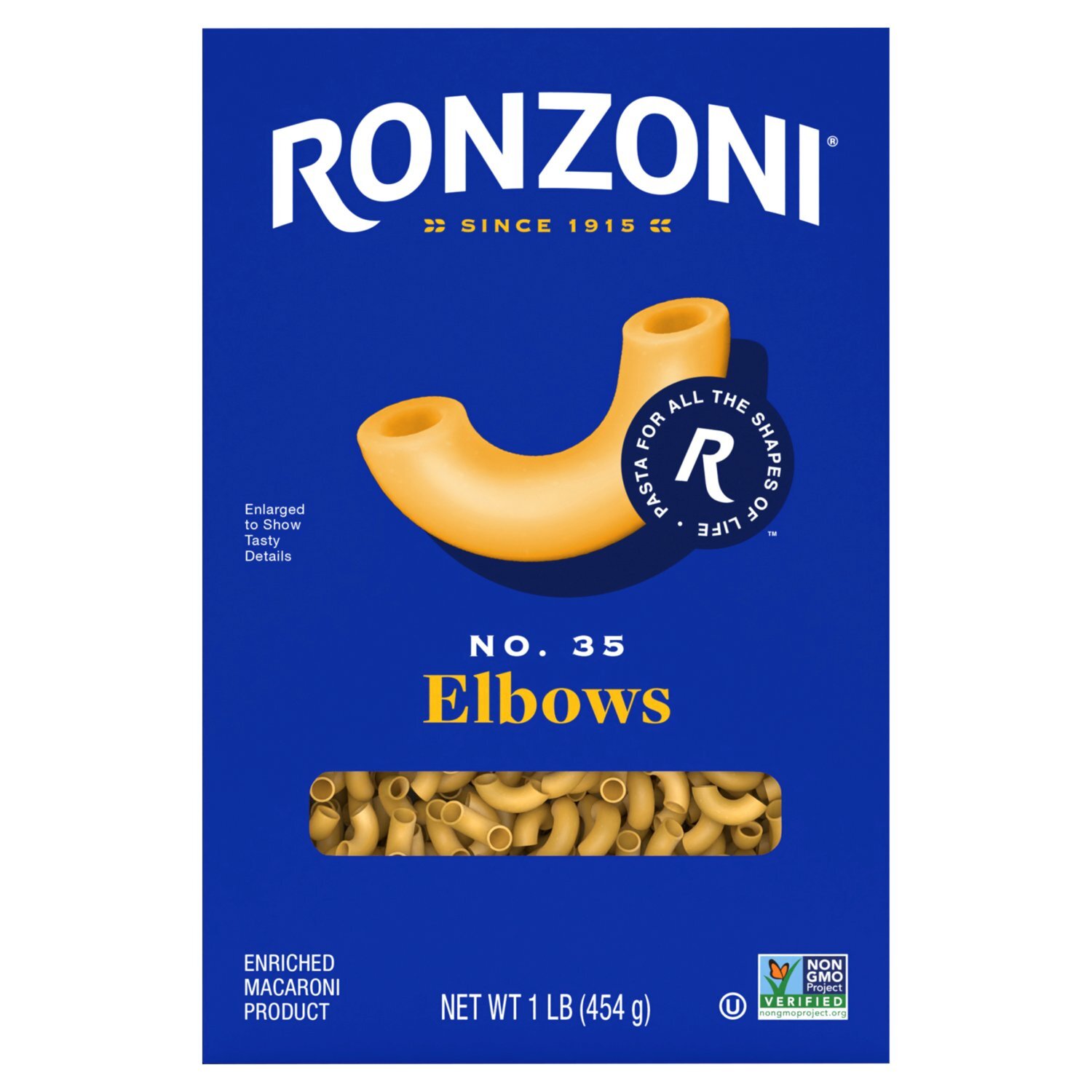 Ronzoni No. 35 Elbows Pasta, 1 lb Image 1 of 12