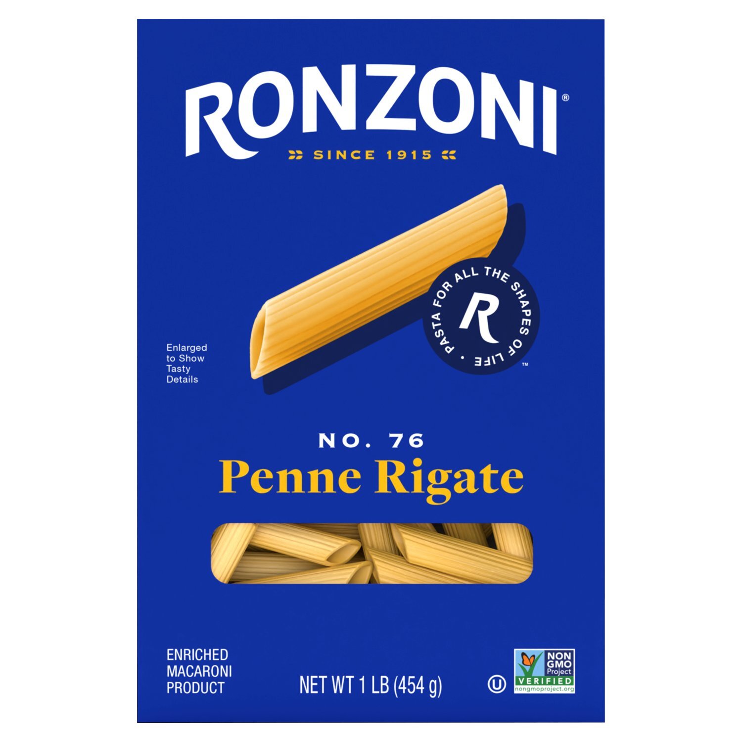 Ronzoni Penne Rigate No. 76 Pasta, 1 lb Image 1 of 12