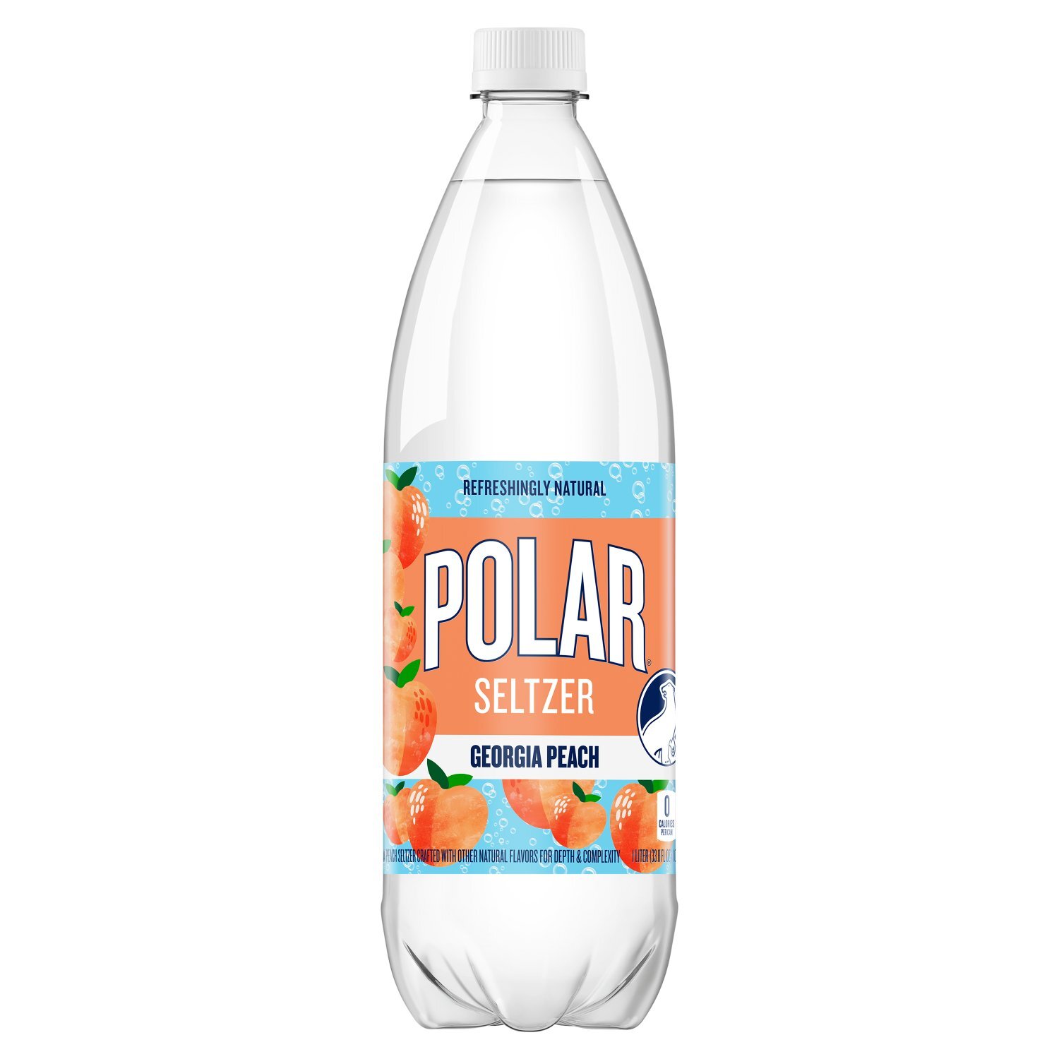 Polar Georgia Peach Seltzer, 33.8 fl oz - The Fresh Grocer