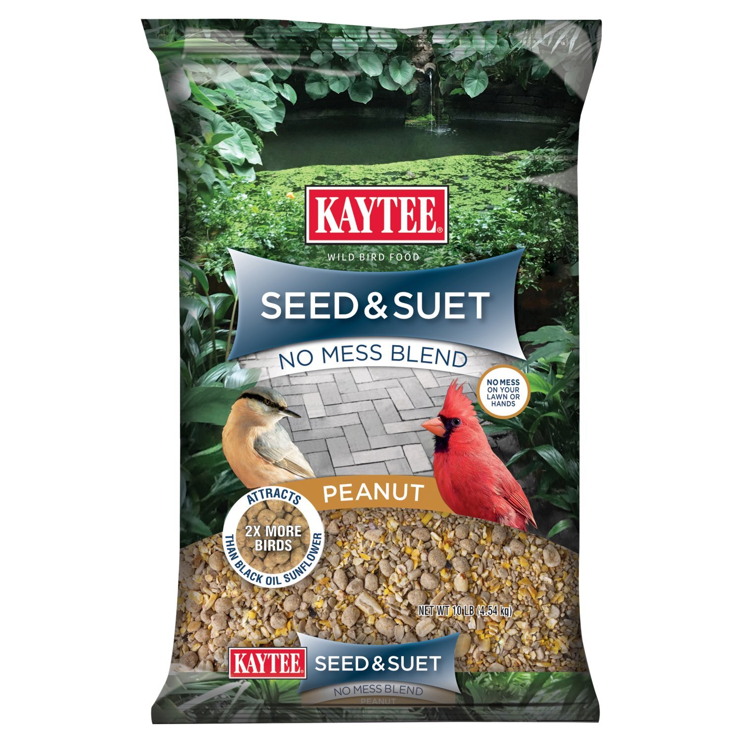 Kaytee Peanut Seed & Suet Wild Bird Food, 10 lb Image 1 of 6