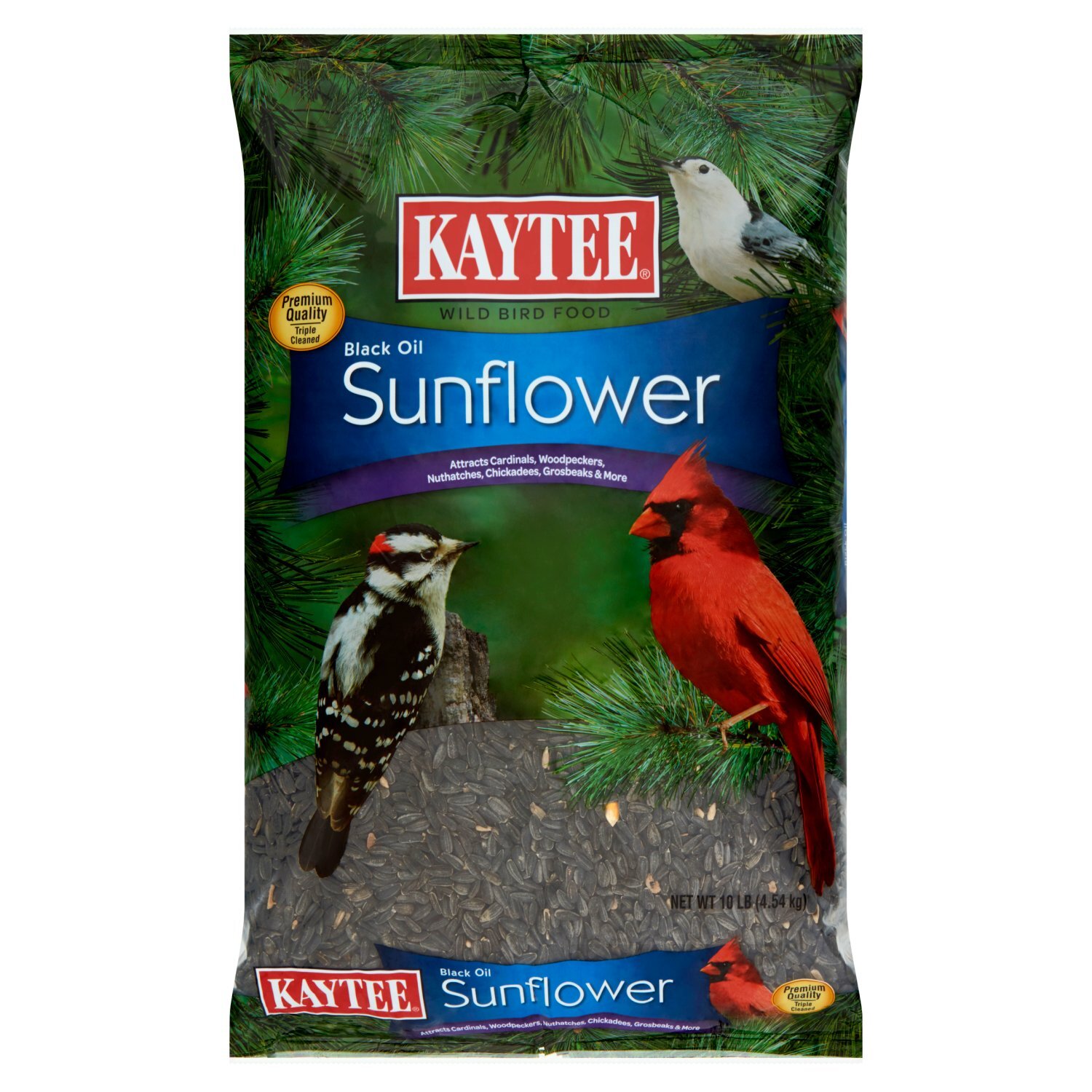 Kaytee Black Oil Sunflower Wild Bird Food, 10 lb Image 1 of 5