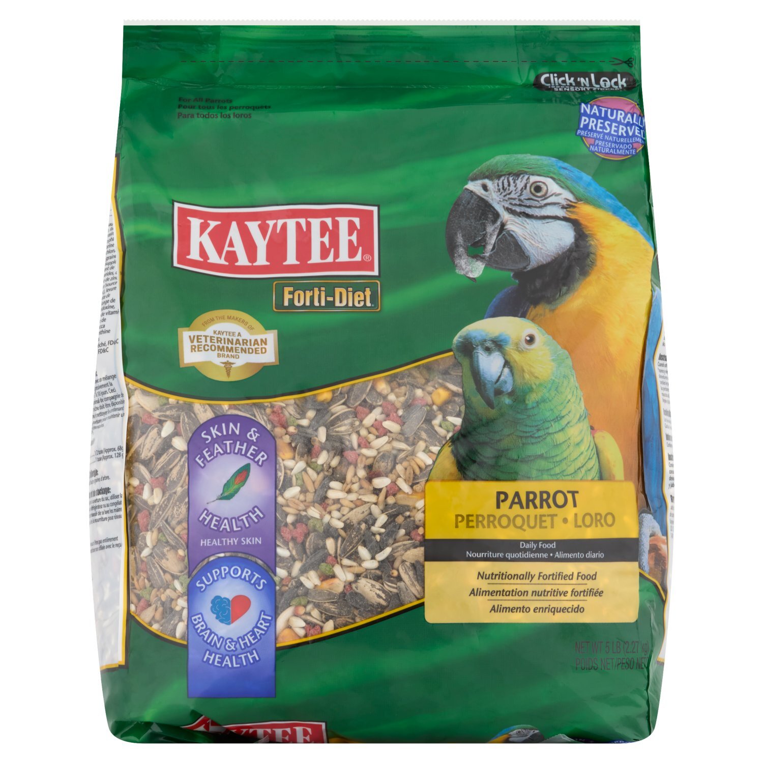 Kaytee Forti-Diet Parrot Daily Food, 5 lb Image 1 of 5
