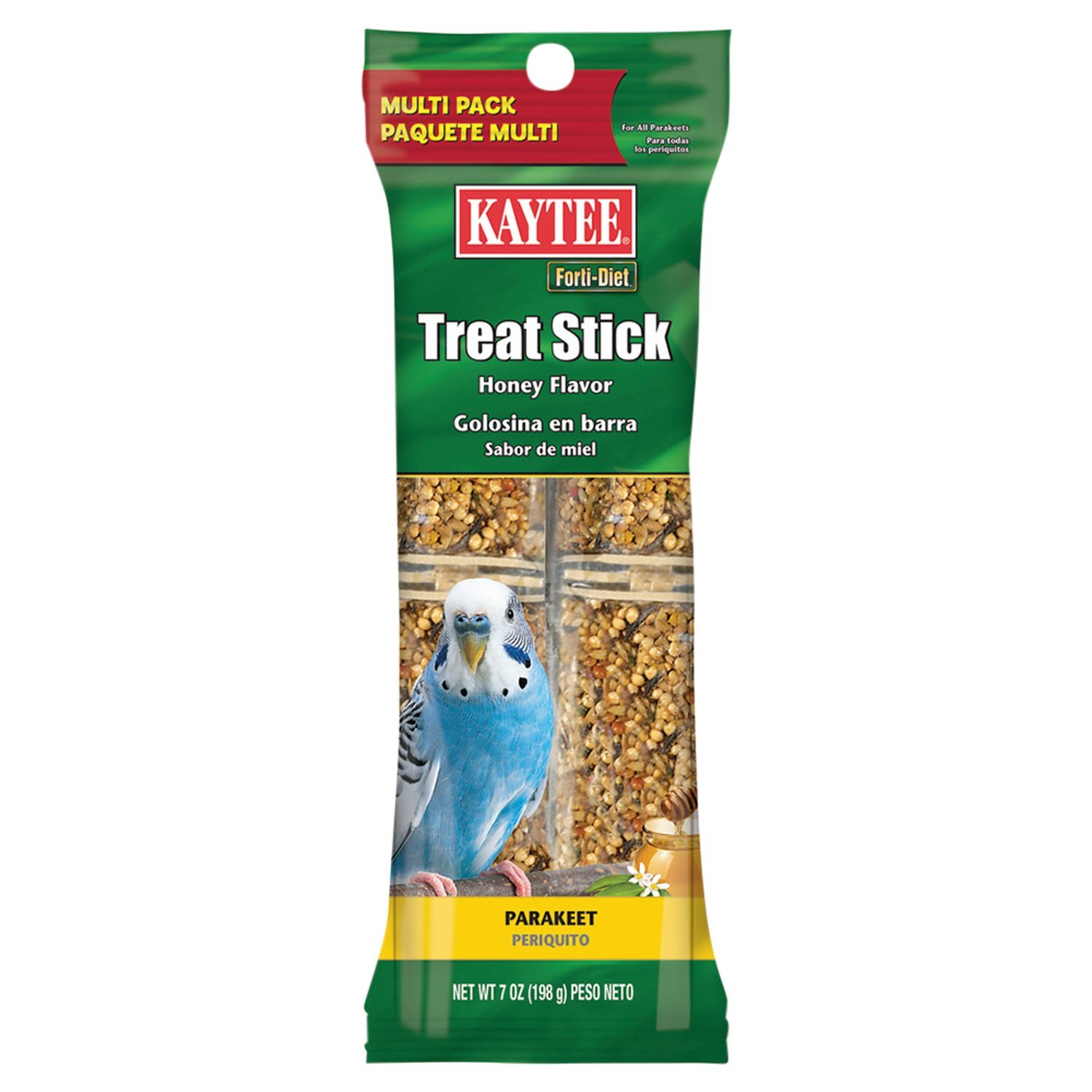 Kaytee Forti-Diet Parakeet Honey Flavor Treat Stick Multi Pack, 7 oz Image 1 of 5