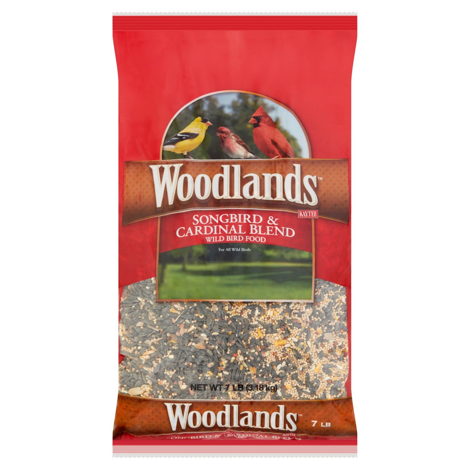 Kaytee Woodlands Songbird & Cardinal Blend Wild Bird Food, 7 lb Image 1 of 5