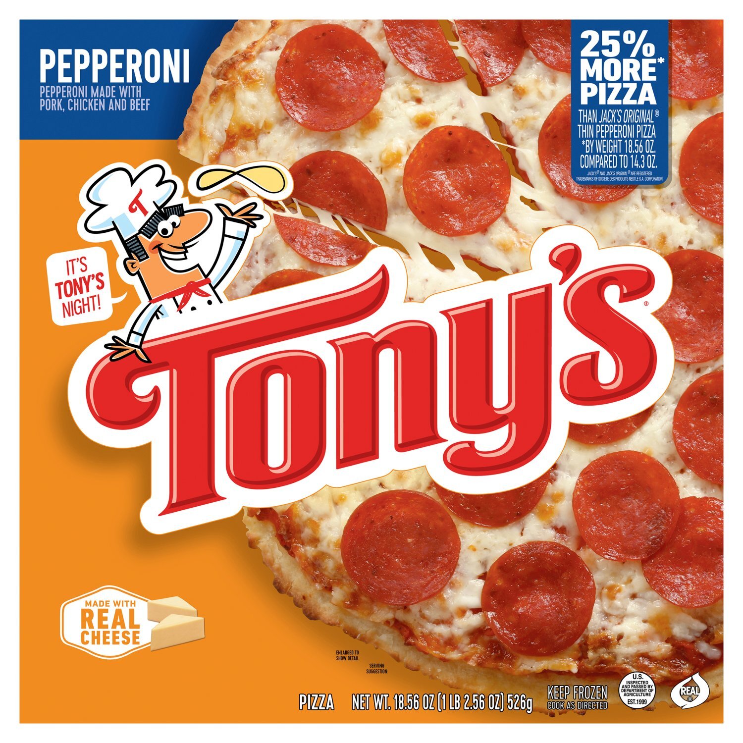 Tony's Pepperoni Pizza, 18.56 oz - Price Rite