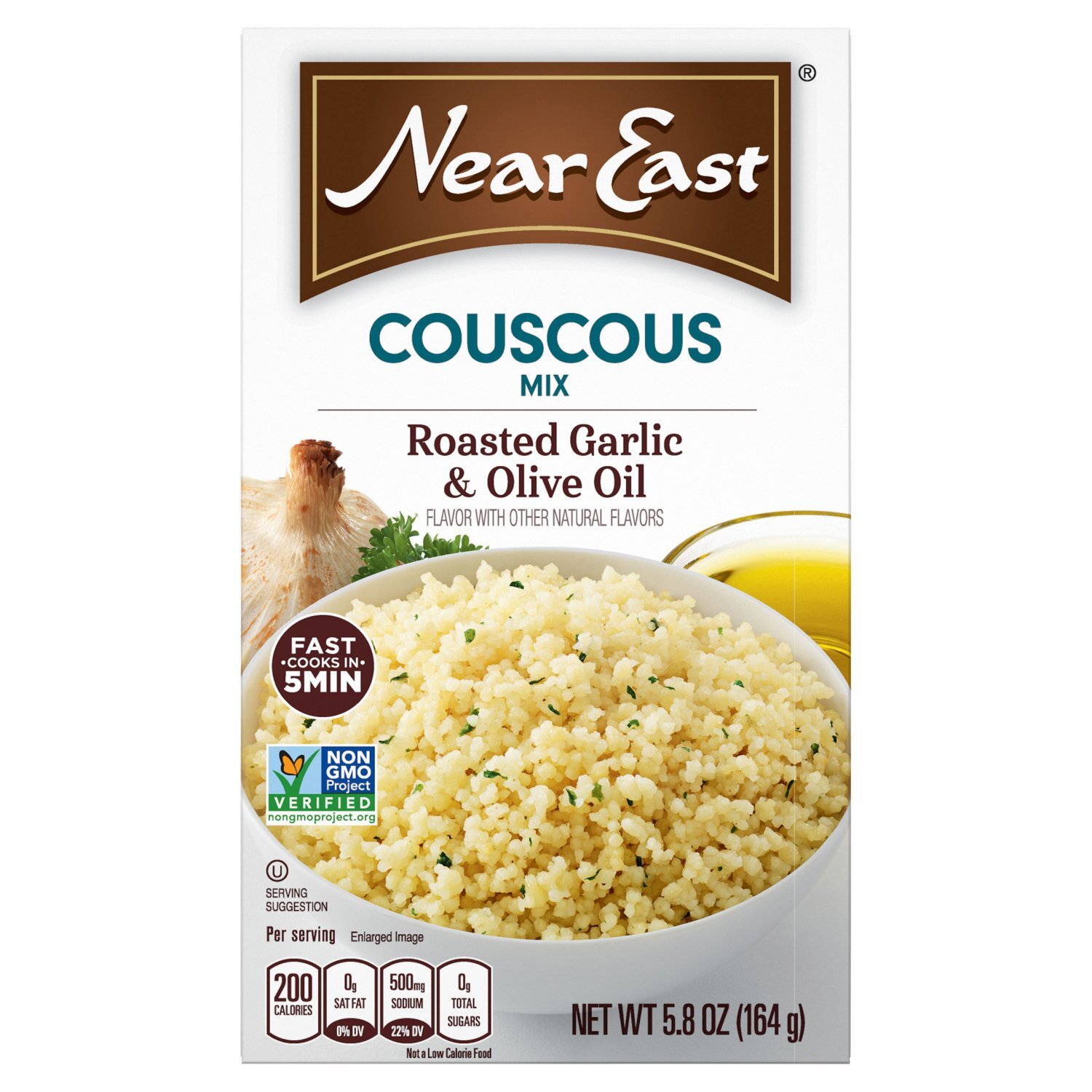 Near East Roasted Garlic & Olive Oil Couscous Mix, 5.0 oz Image 1 of 7