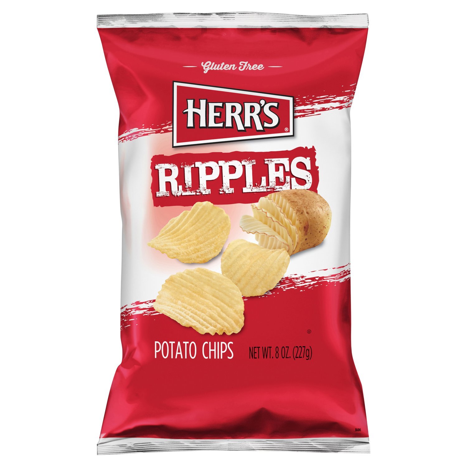 HERR'S Ripples Potato Chips, 8 oz Image 1 of 6