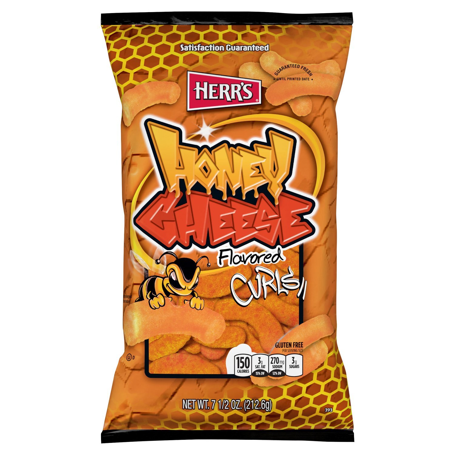 Herr's Honey Cheese Flavored Curls, 7 1/2 oz Image 1 of 6