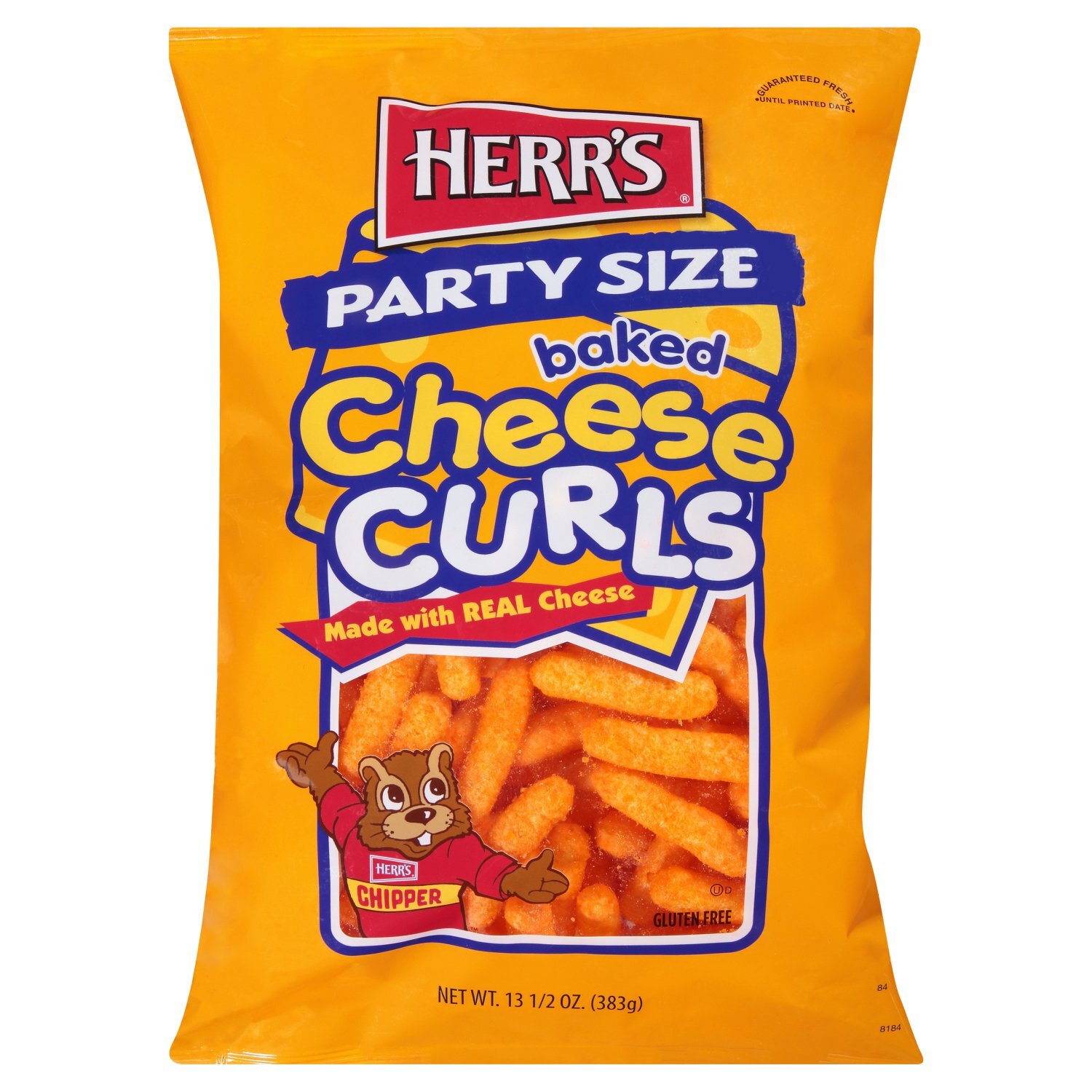 Herr's Baked Cheese Curls Party Size, 13 1/2 oz Image 1 of 6