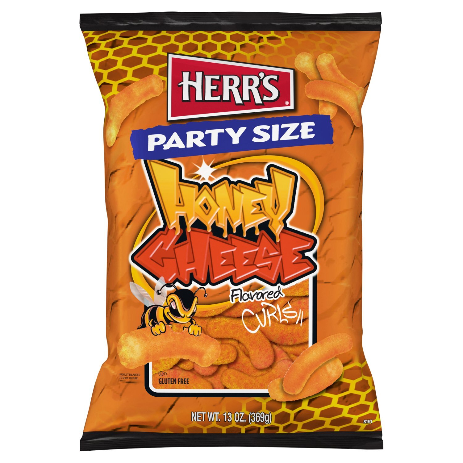 Herr's Honey Flavored Cheese Curls Party Size, 13 oz Image 1 of 6