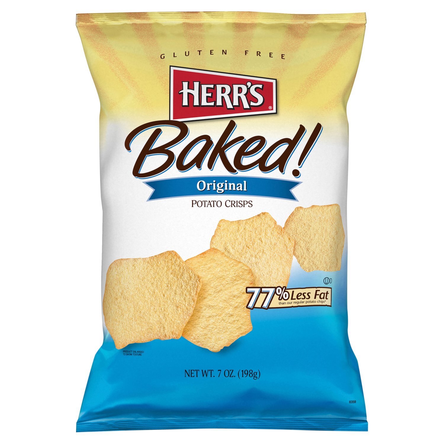 HERR'S Baked! Original Potato Crisps, 7 oz Image 1 of 6