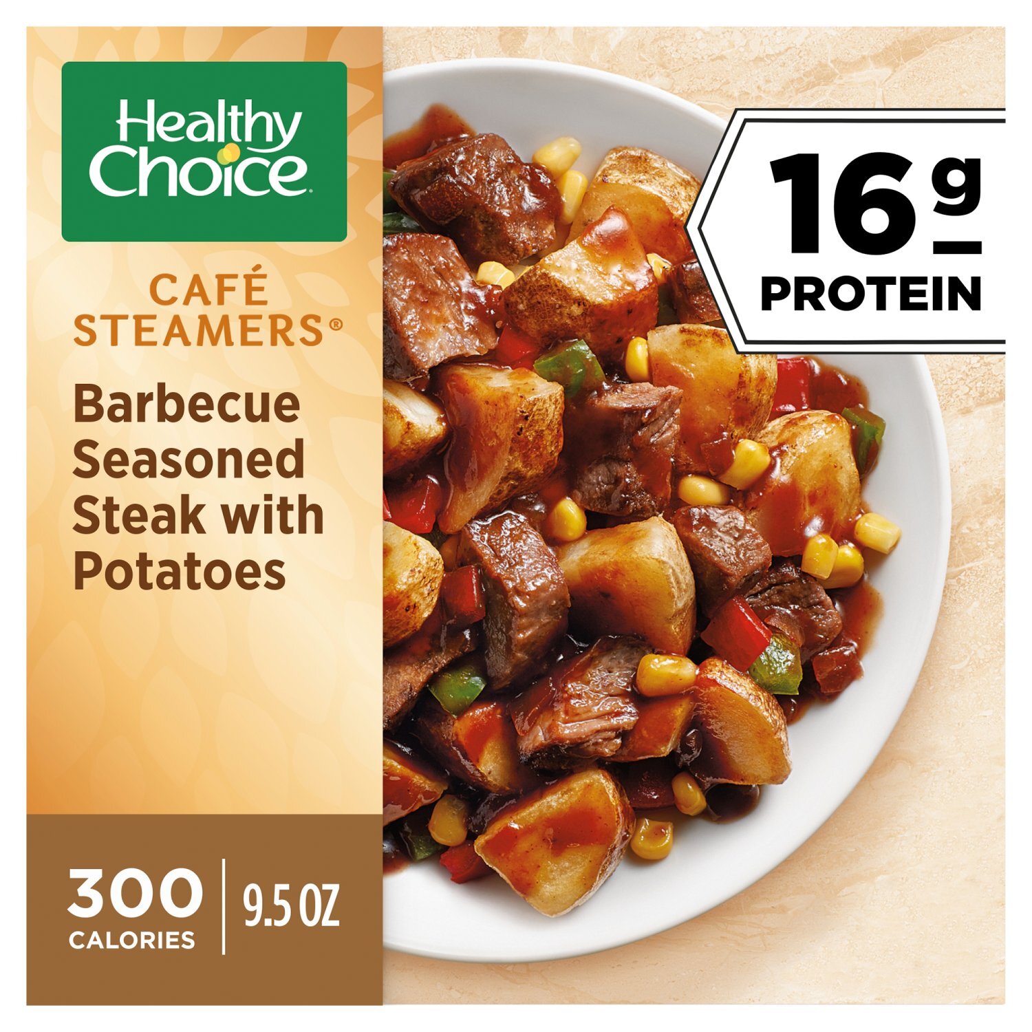 Healthy Choice Café Steamers Barbecue Seasoned Steak with Potatoes, 9.5 oz Image 1 of 10