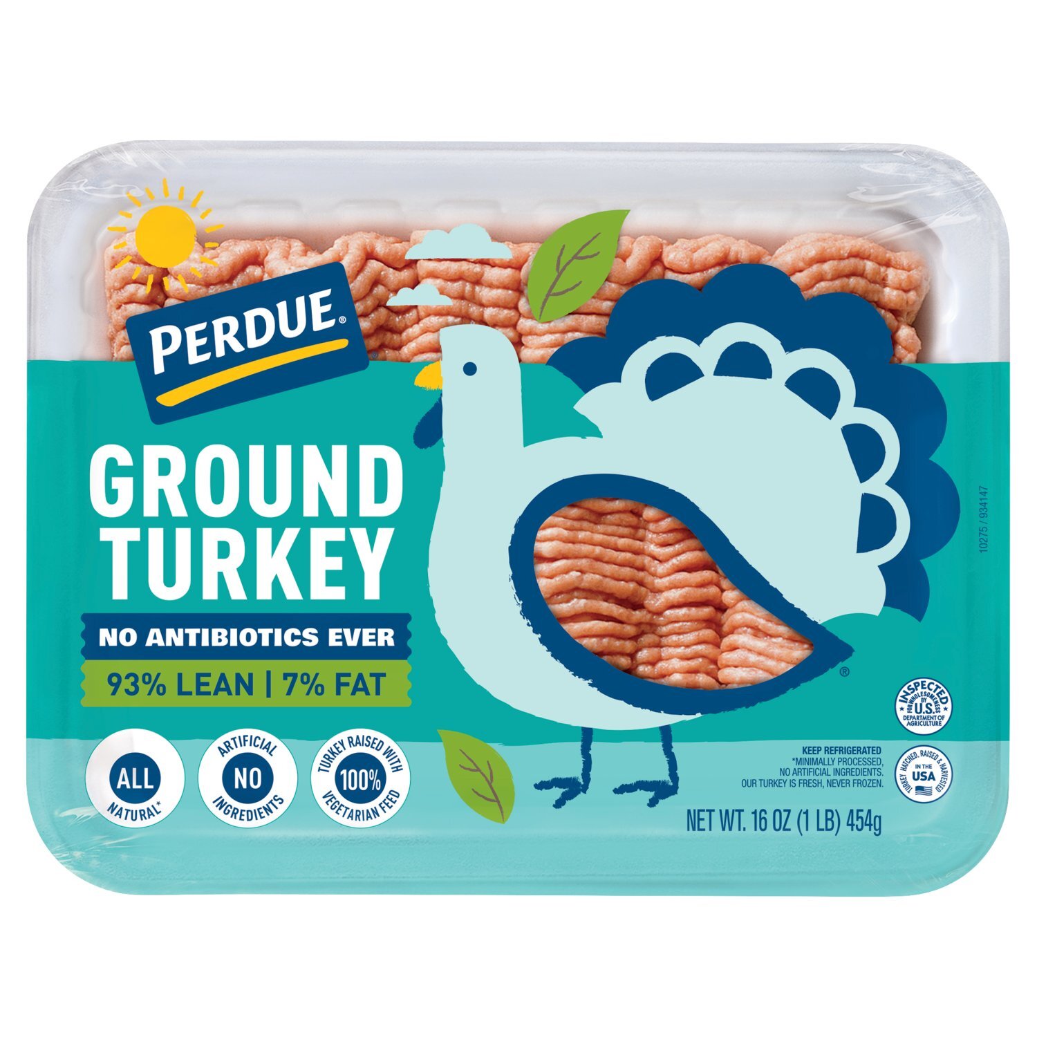 R7年産葡萄蔓3k Perdue 93% Lean 7% Fat Ground Turkey, 16 oz - Fairway