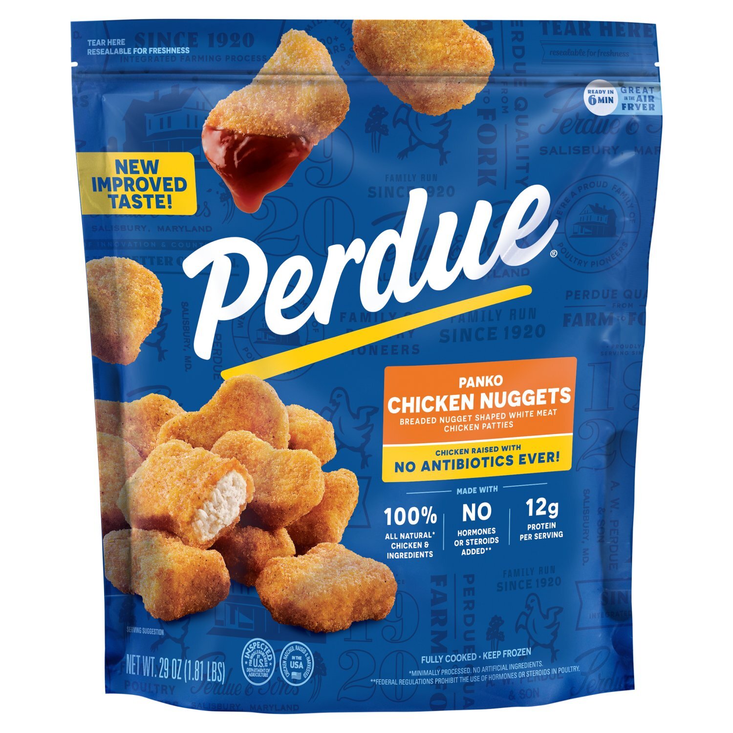 Jerry's Nugget ジェリーズナゲット本物青1個 Perdue Panko Chicken Nuggets, 29 oz - The Fresh Grocer