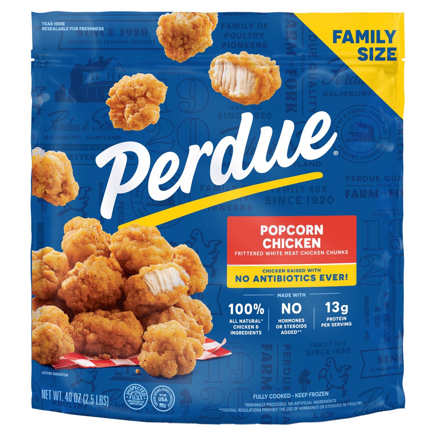 Perdue Chicken Popcorn Family Size, 40 oz Image 1 of 6